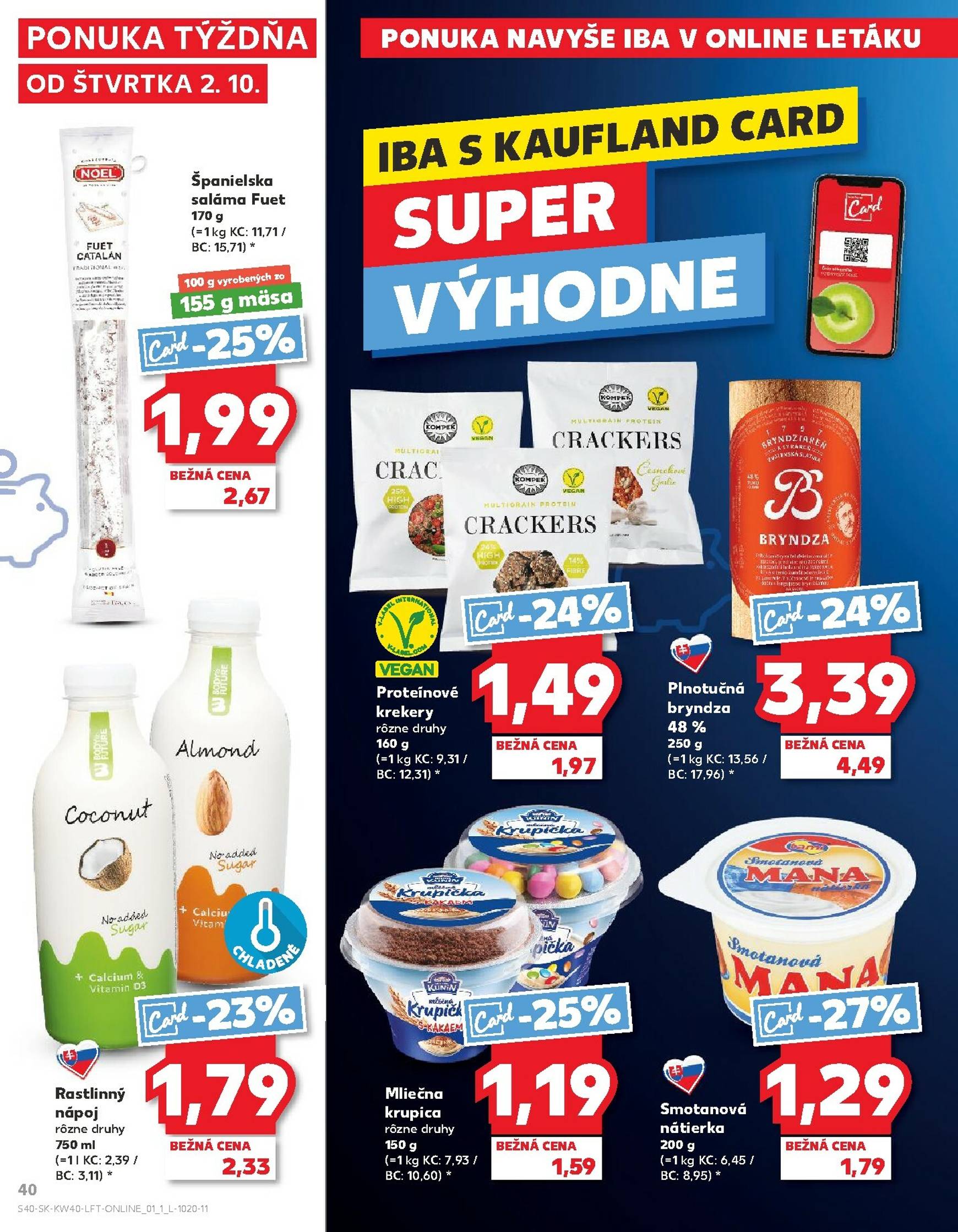 Page 40 of Aktuálny kaufland leták platný od štvrtka 02.10 do 08.10