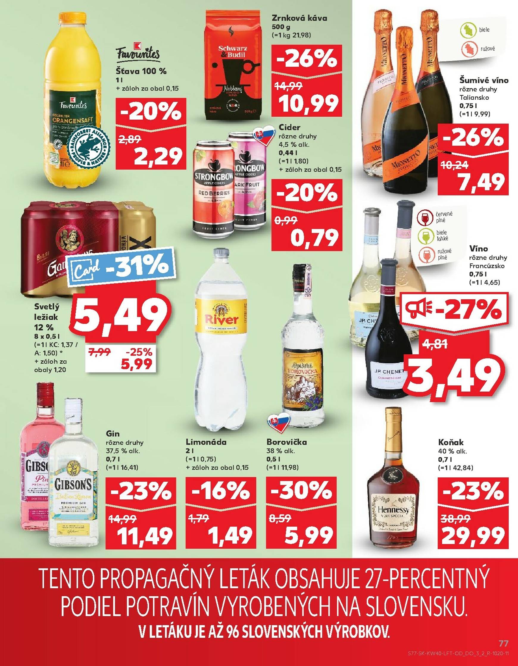 Page 77 of Aktuálny kaufland leták platný od štvrtka 02.10 do 08.10