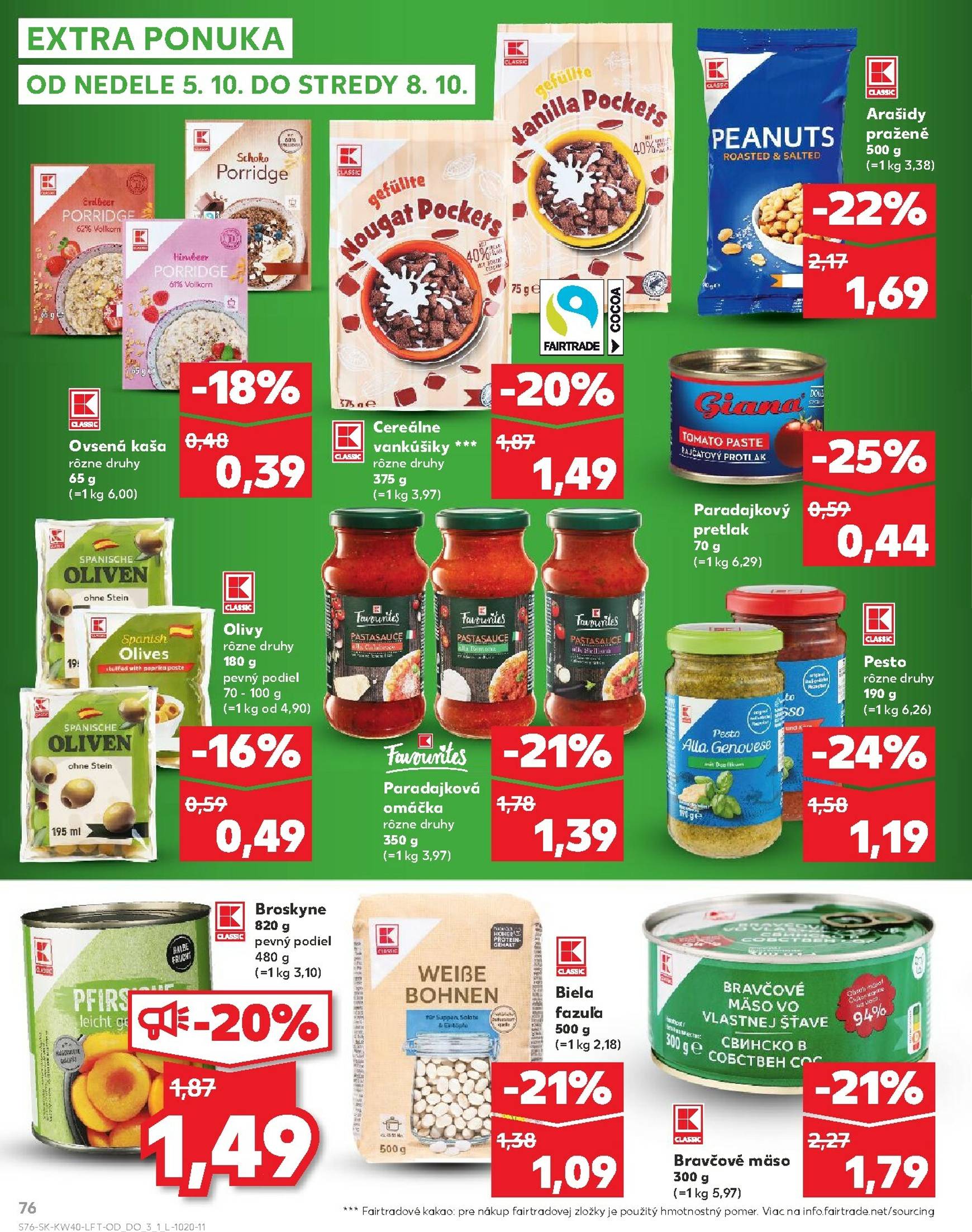 Page 76 of Aktuálny kaufland leták platný od štvrtka 02.10 do 08.10