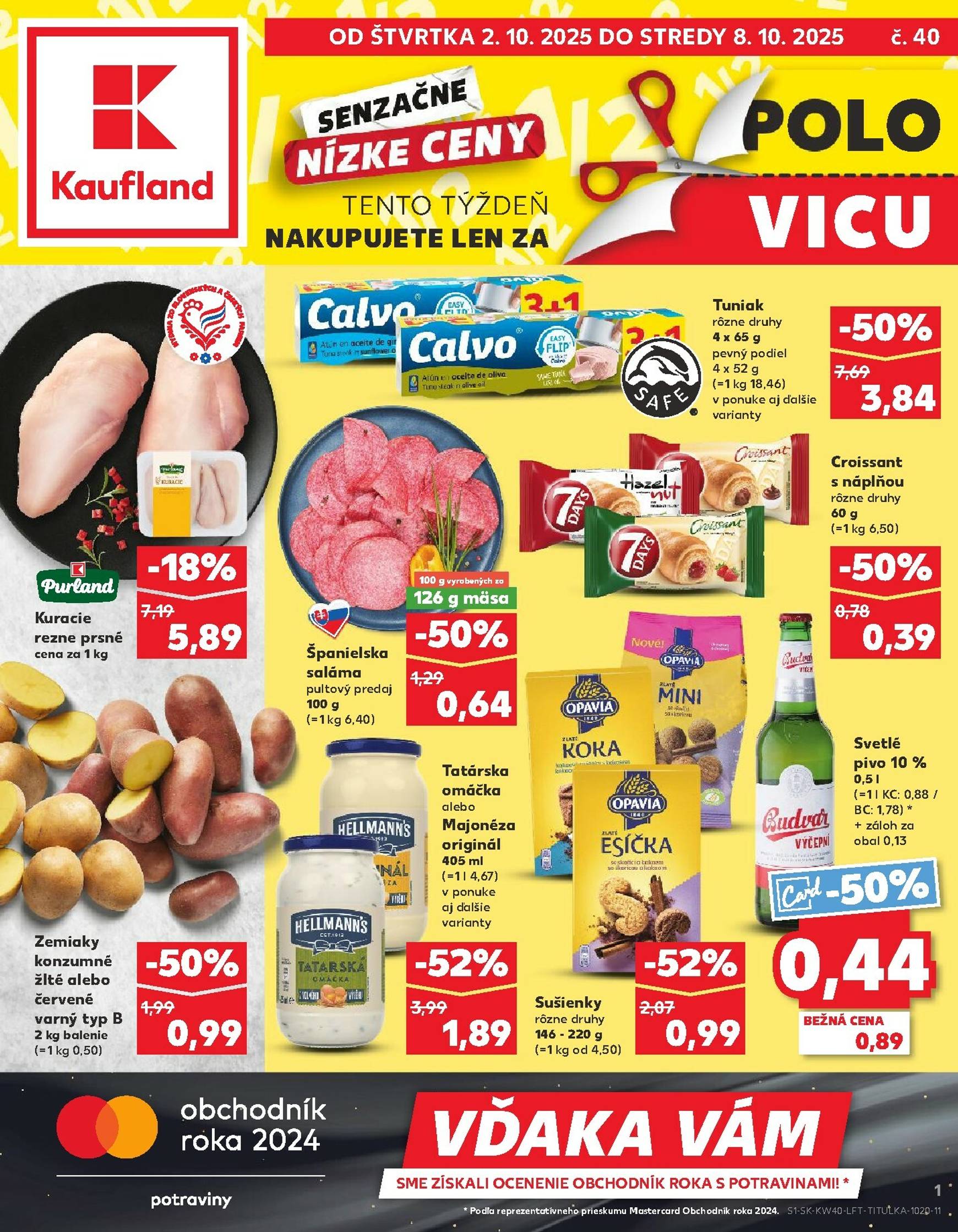Page 1 of Aktuálny kaufland leták platný od štvrtka 02.10 do 08.10