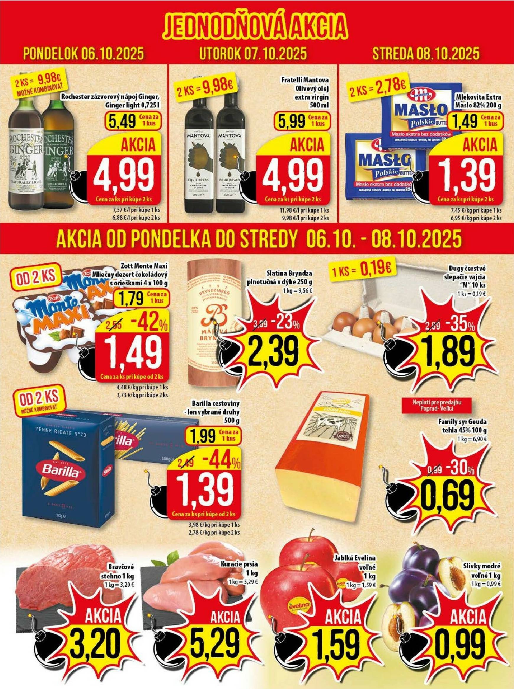 Page 2 of Aktuálny klas leták platný od pondelka 06.10 do 12.10