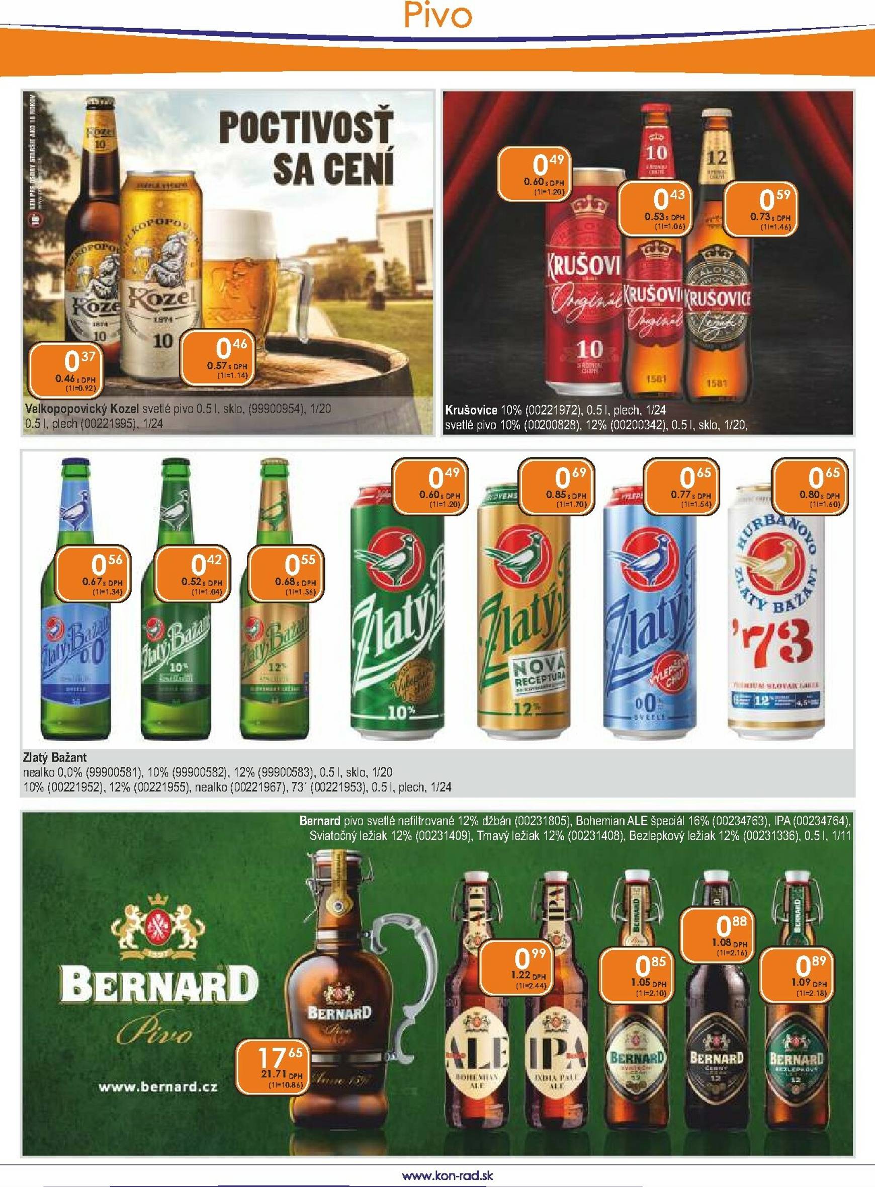 Page 18 of Aktuálny kon-rad leták platný od stredy 01.10 do 31.10