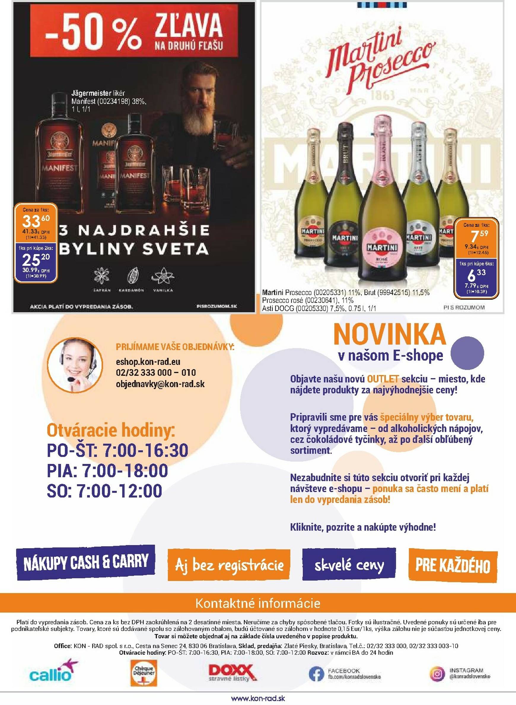 Page 36 of Aktuálny kon-rad leták platný od stredy 01.10 do 31.10