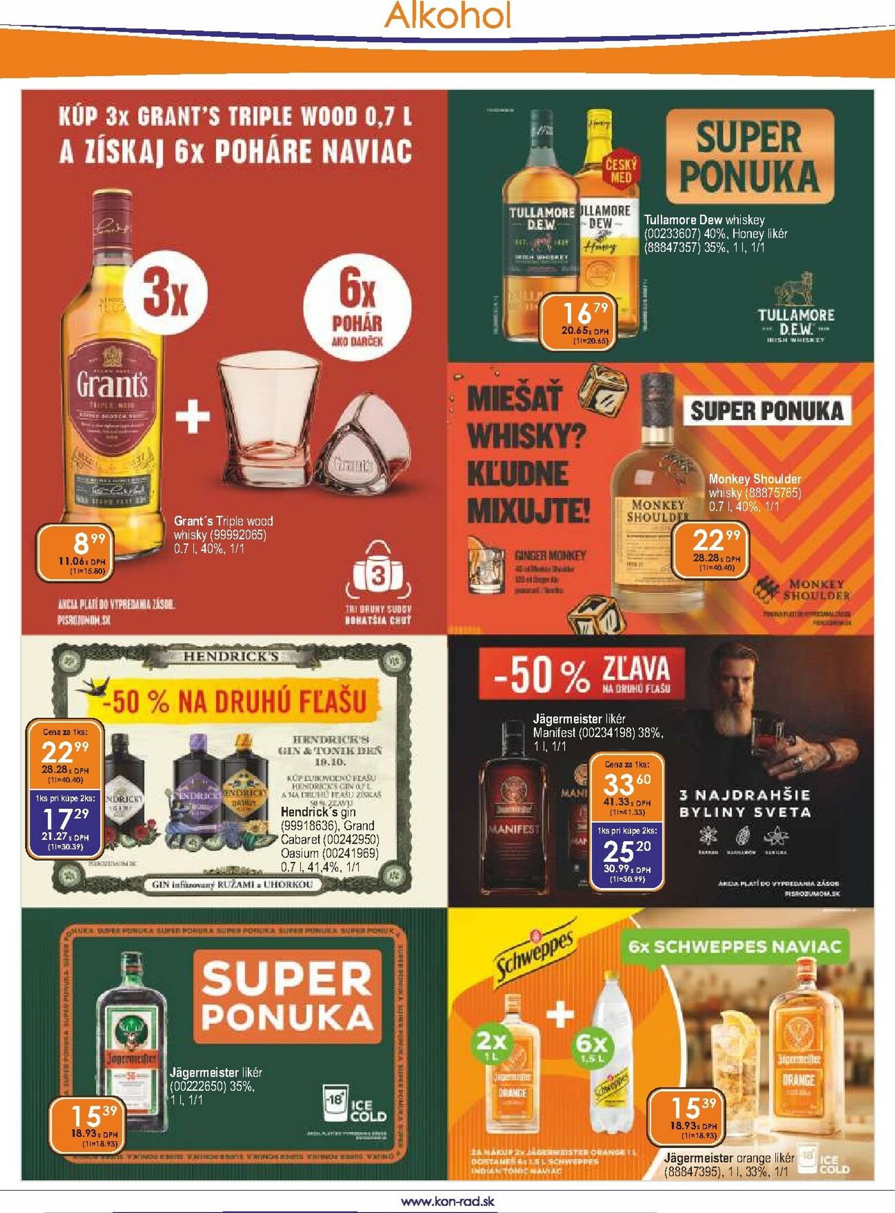 Page 2 of Aktuálny kon-rad leták platný od stredy 01.10 do 31.10