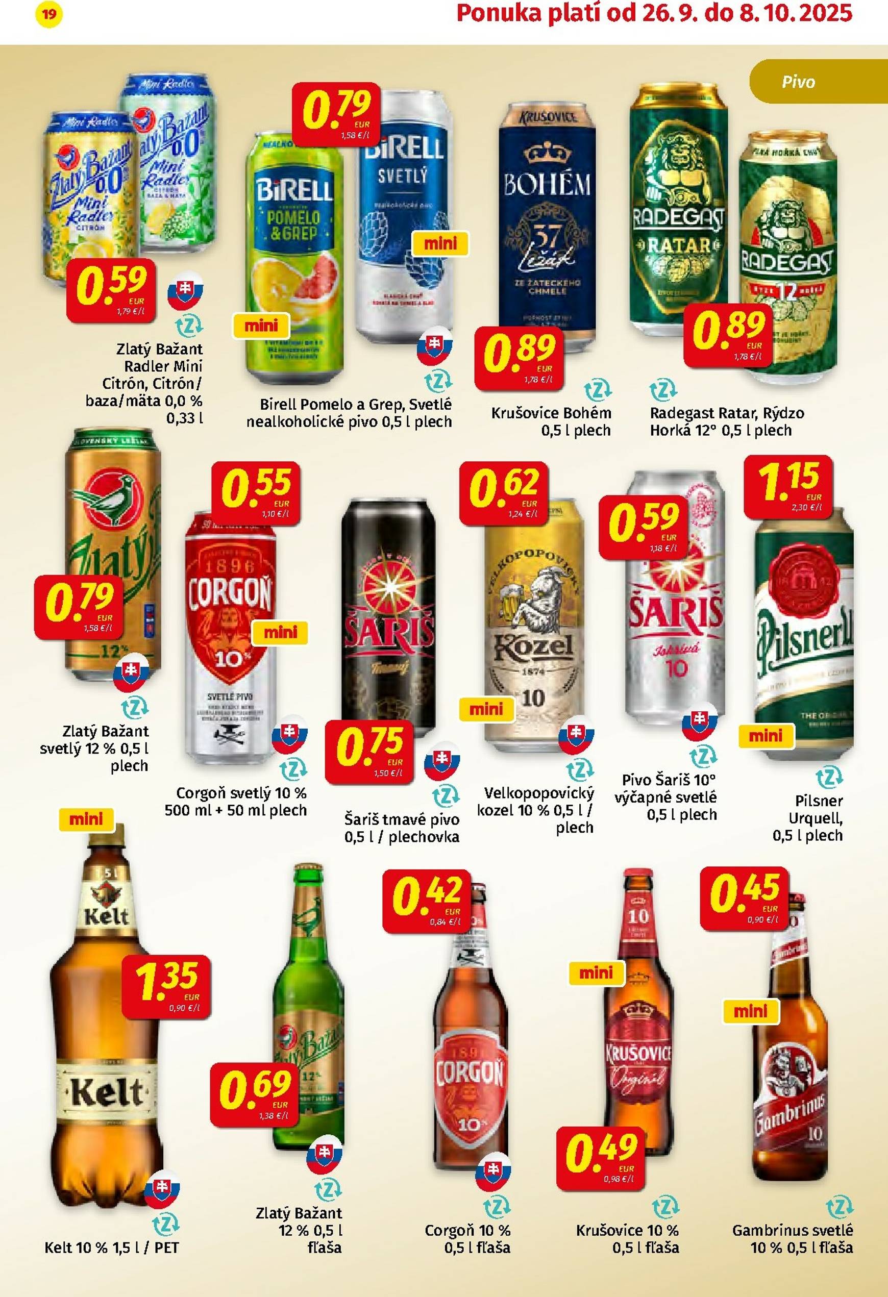 Page 19 of Aktuálny koruna leták platný od piatka 26.09 do 08.10