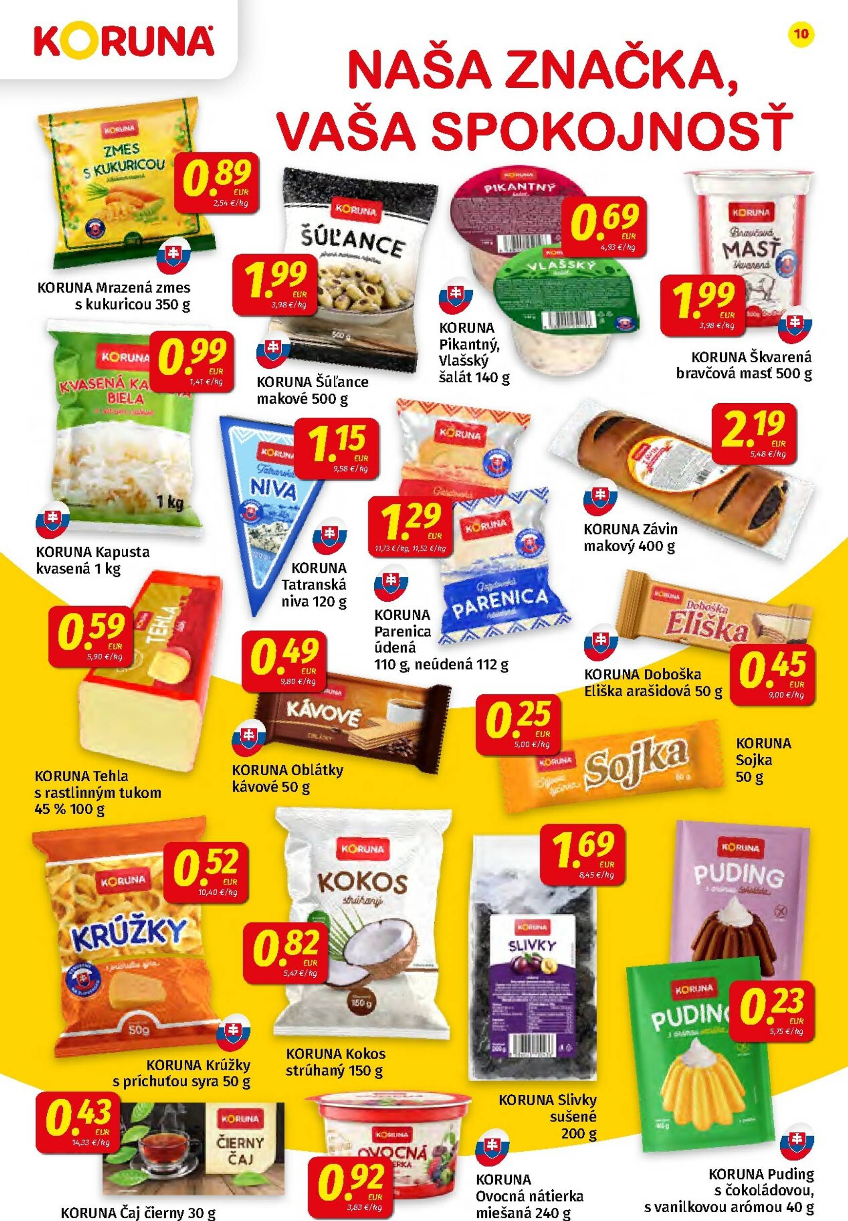 Page 10 of Aktuálny koruna leták platný od piatka 26.09 do 08.10