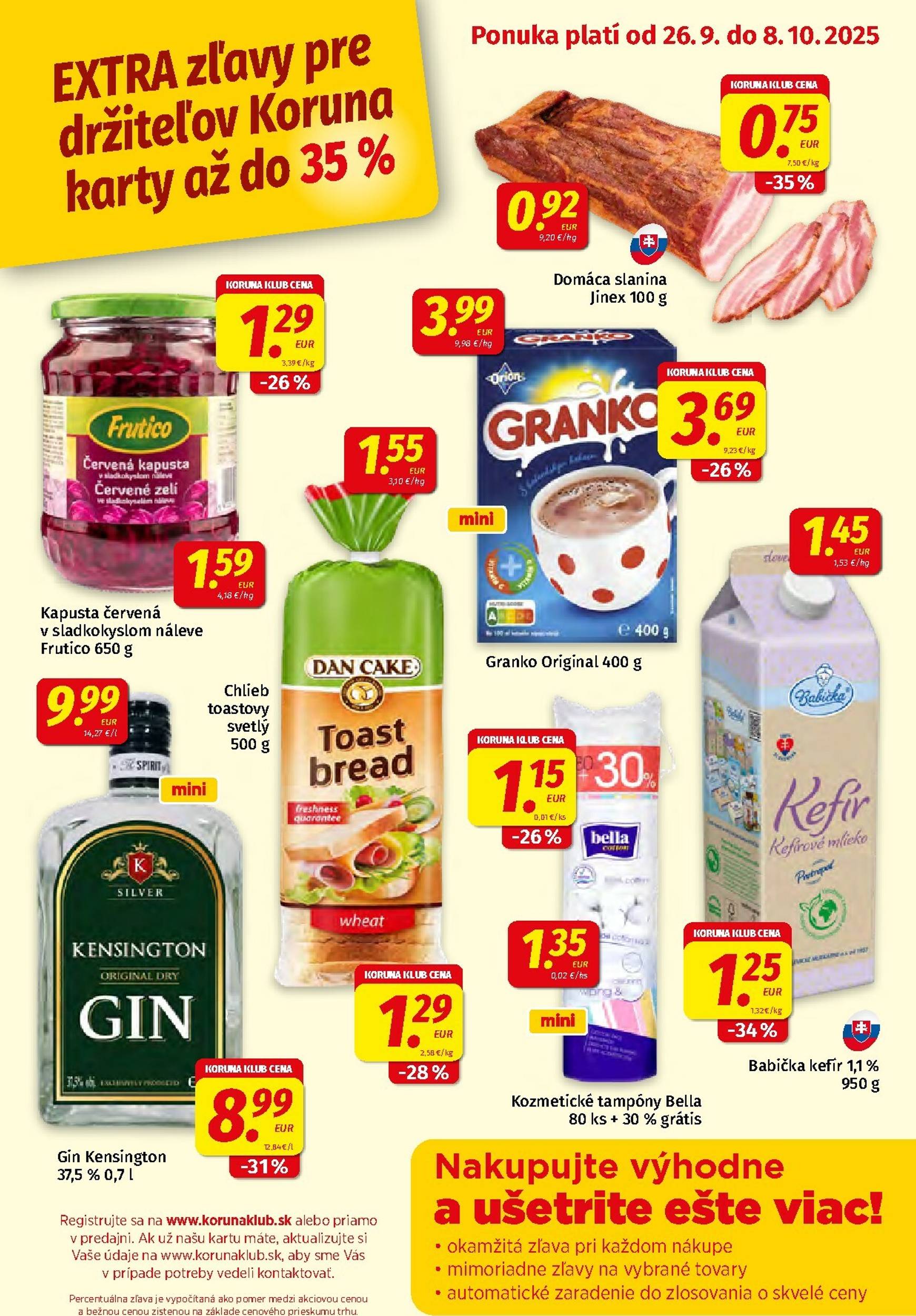 Page 9 of Aktuálny koruna leták platný od piatka 26.09 do 08.10