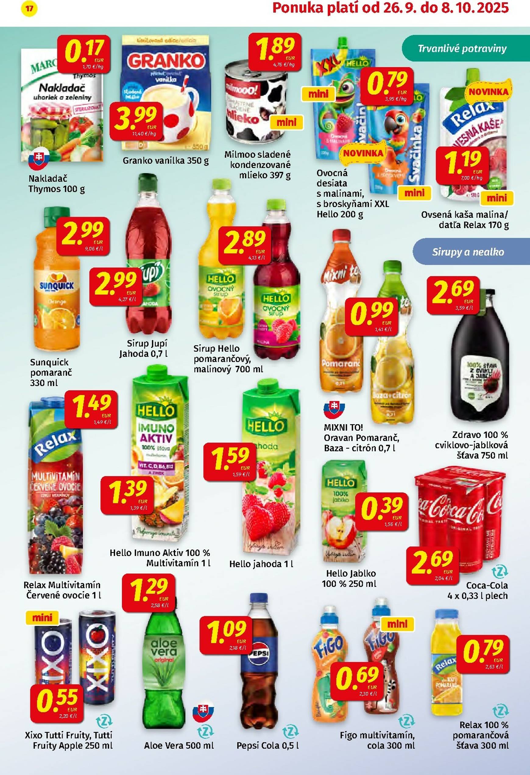 Page 17 of Aktuálny koruna leták platný od piatka 26.09 do 08.10