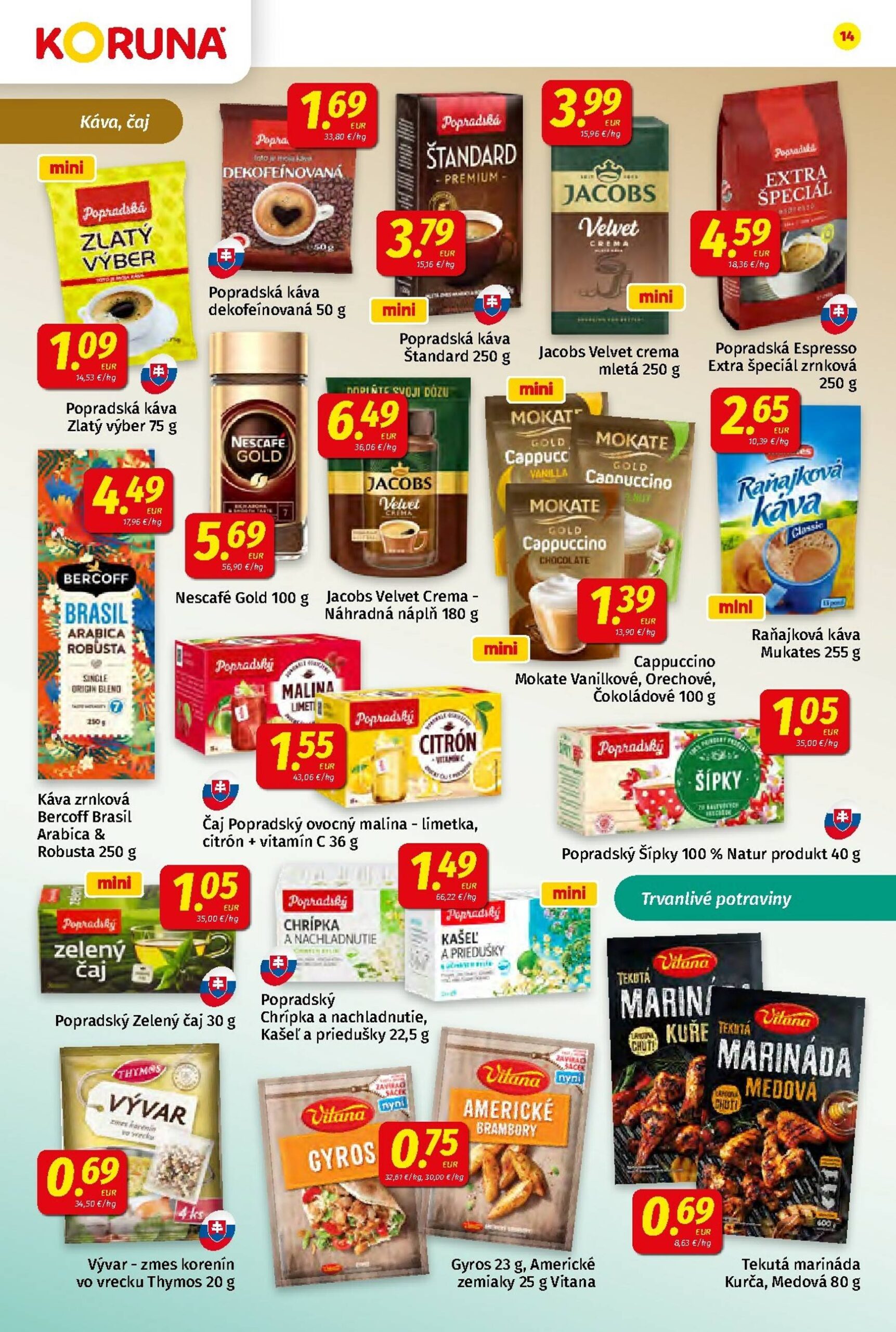 Page 14 of Aktuálny koruna leták platný od piatka 26.09 do 08.10