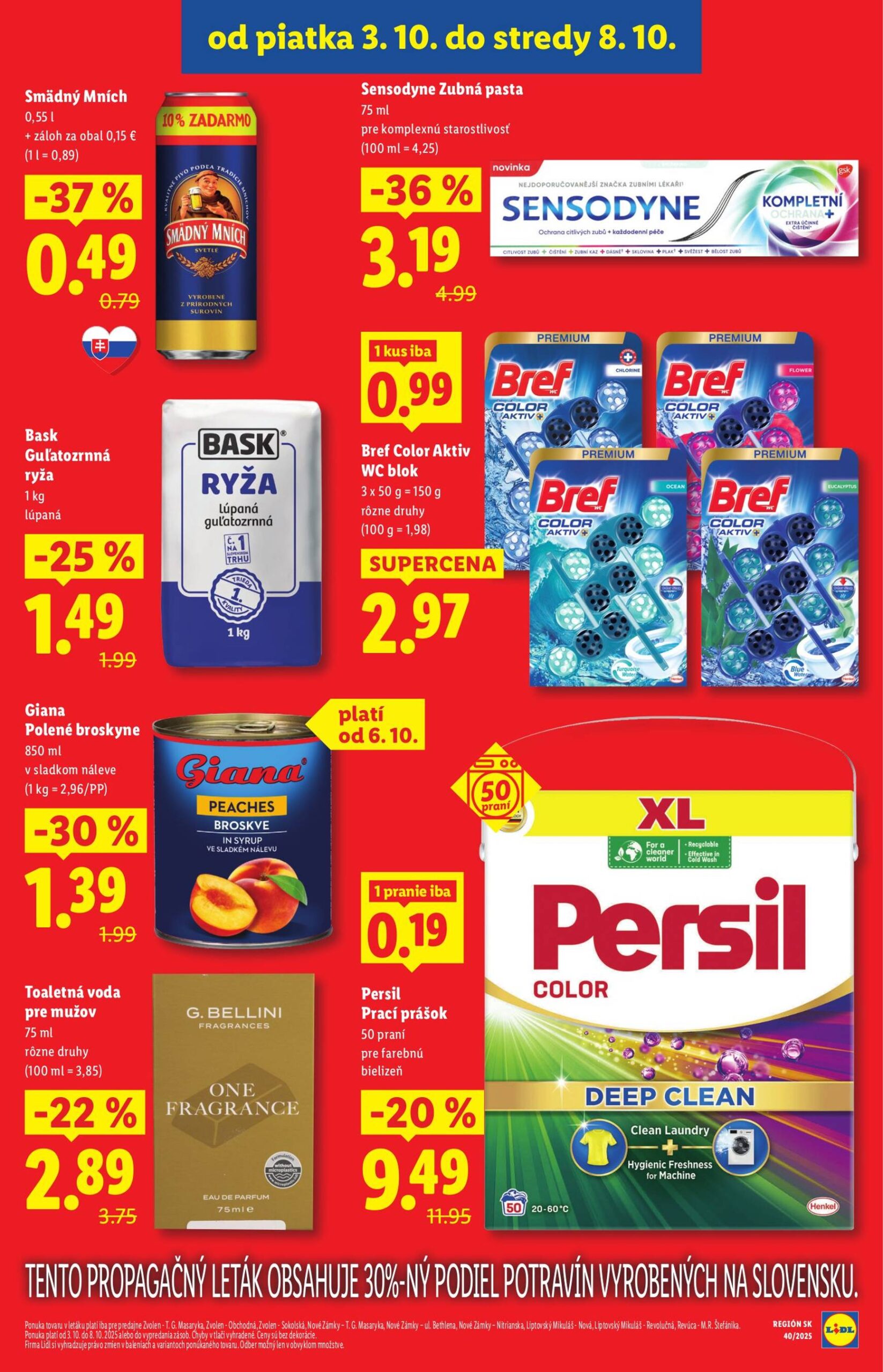 Page 2 of Aktuálny lidl leták platný od piatka 03.10 do 08.10