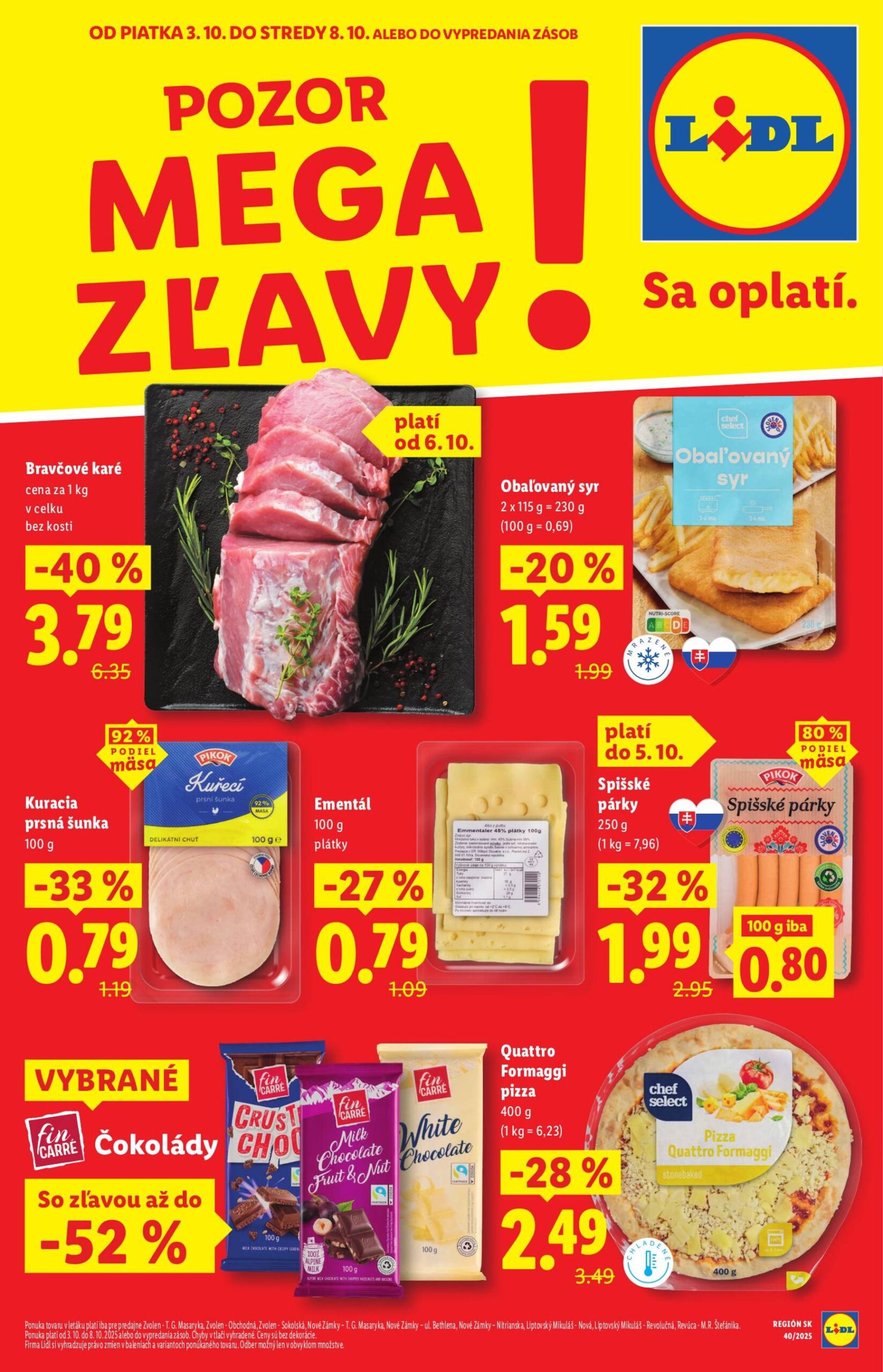 Page 1 of Aktuálny lidl leták platný od piatka 03.10 do 08.10