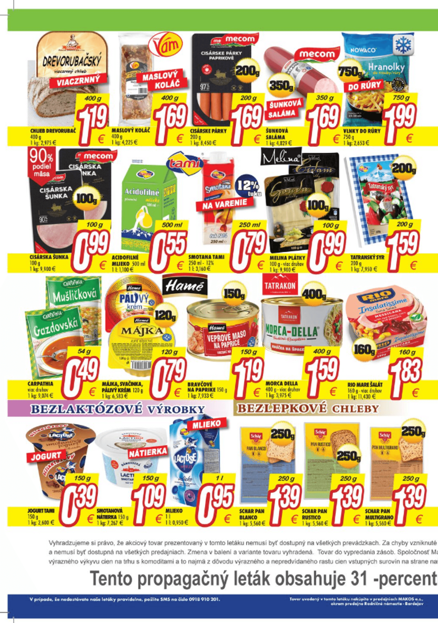 Page 3 of Aktuálny makos leták platný od pondelka 06.10 do 12.10