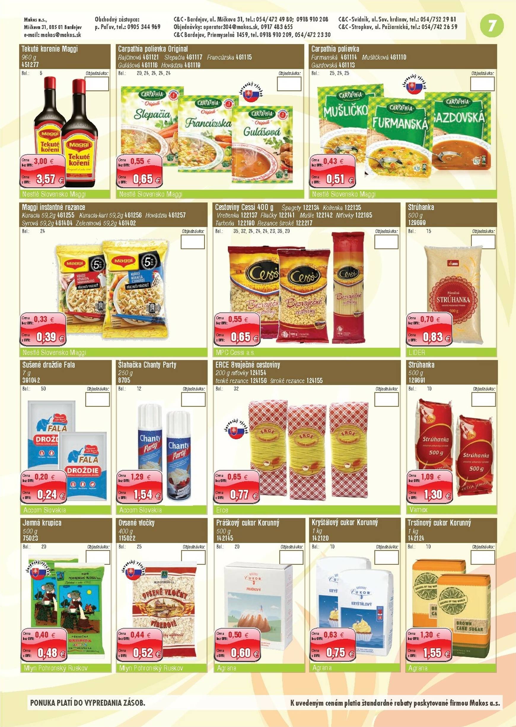 Page 7 of Aktuálny makos leták platný od pondelka 29.09 do 02.11