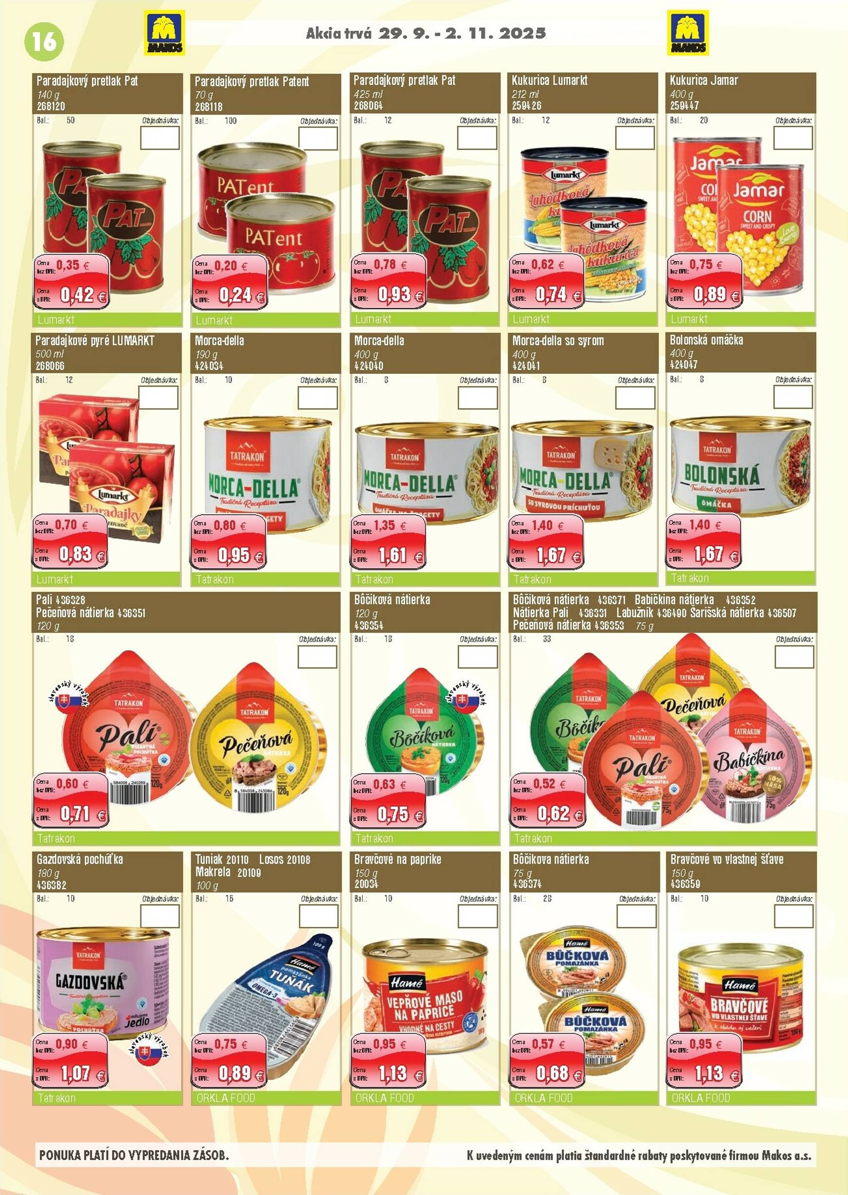Page 16 of Aktuálny makos leták platný od pondelka 29.09 do 02.11
