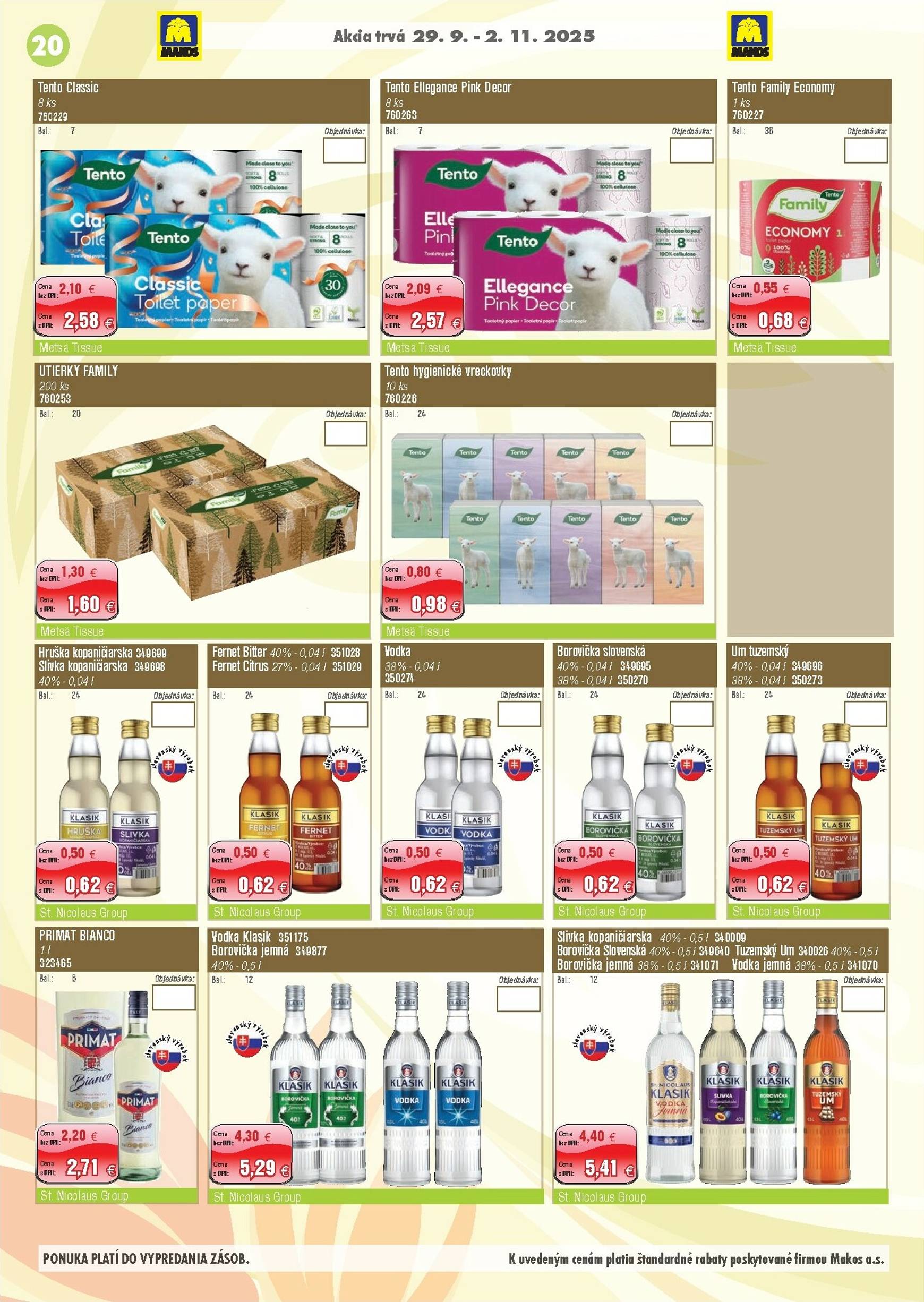 Page 20 of Aktuálny makos leták platný od pondelka 29.09 do 02.11