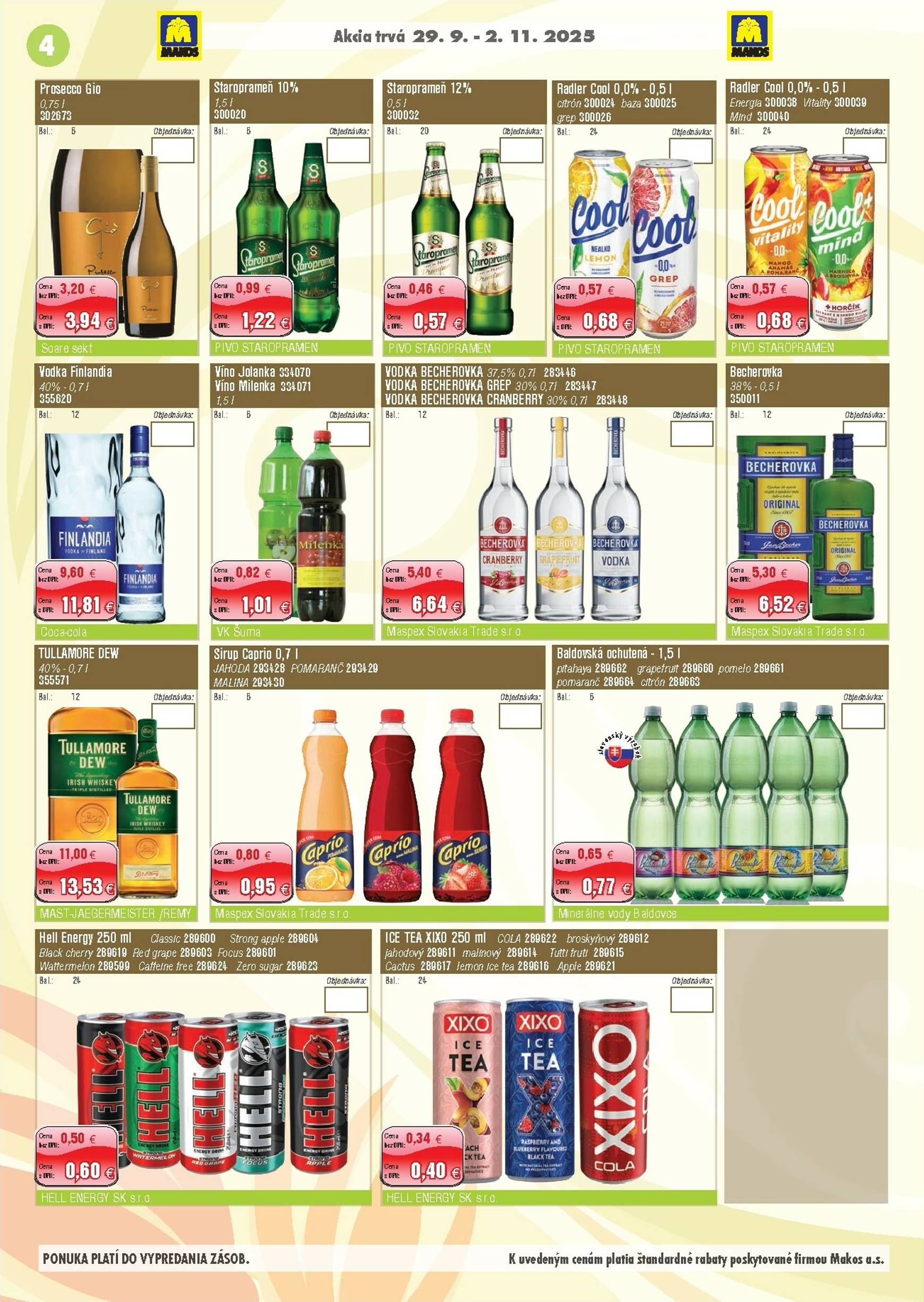 Page 4 of Aktuálny makos leták platný od pondelka 29.09 do 02.11