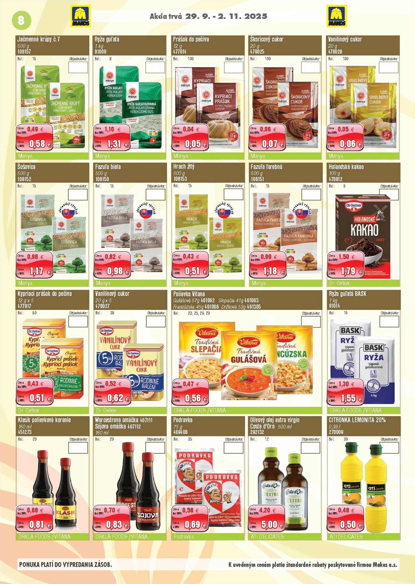 Page 8 of Aktuálny makos leták platný od pondelka 29.09 do 02.11