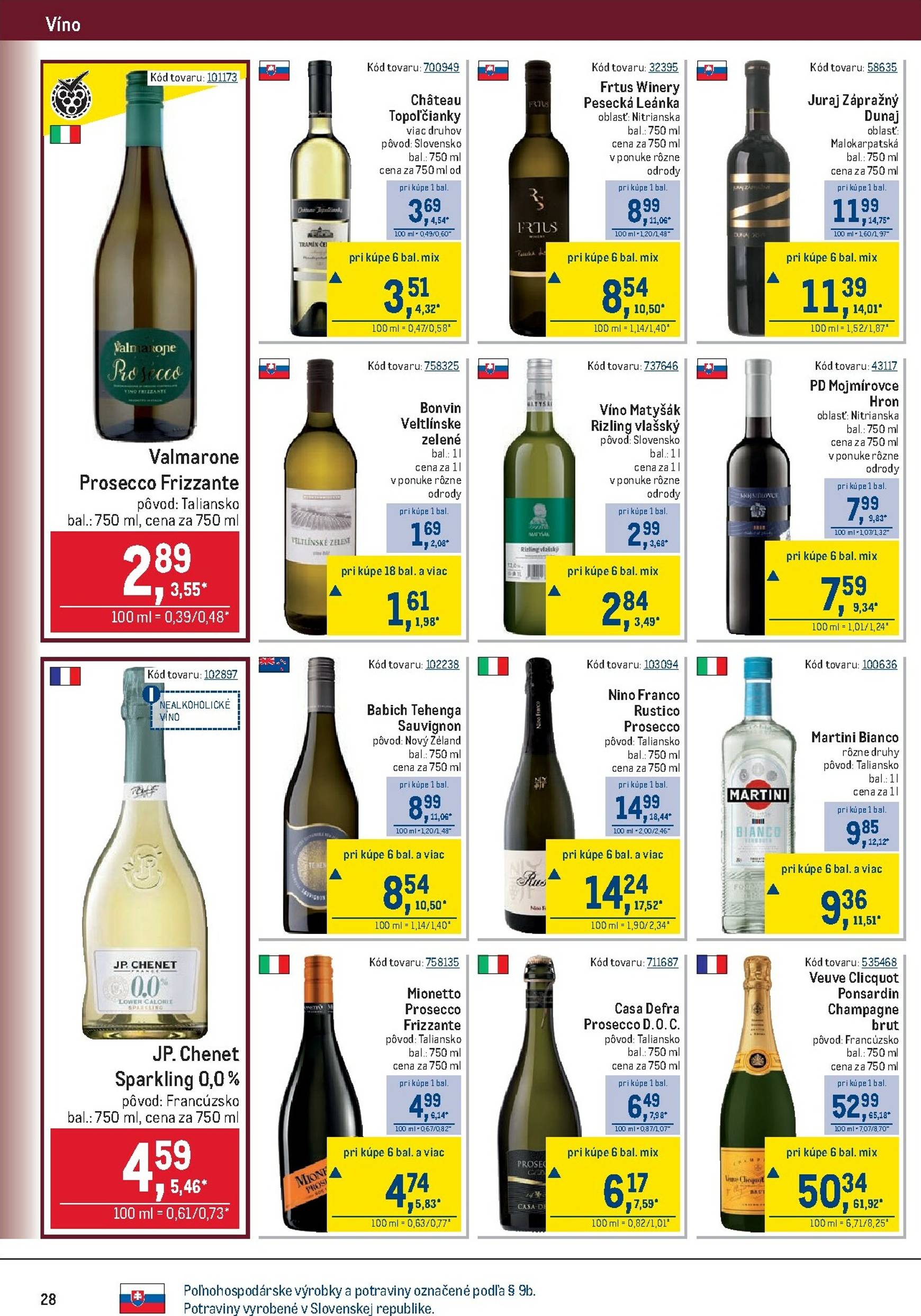 Page 28 of Aktuálny metro leták platný od stredy 10.09 do 07.10