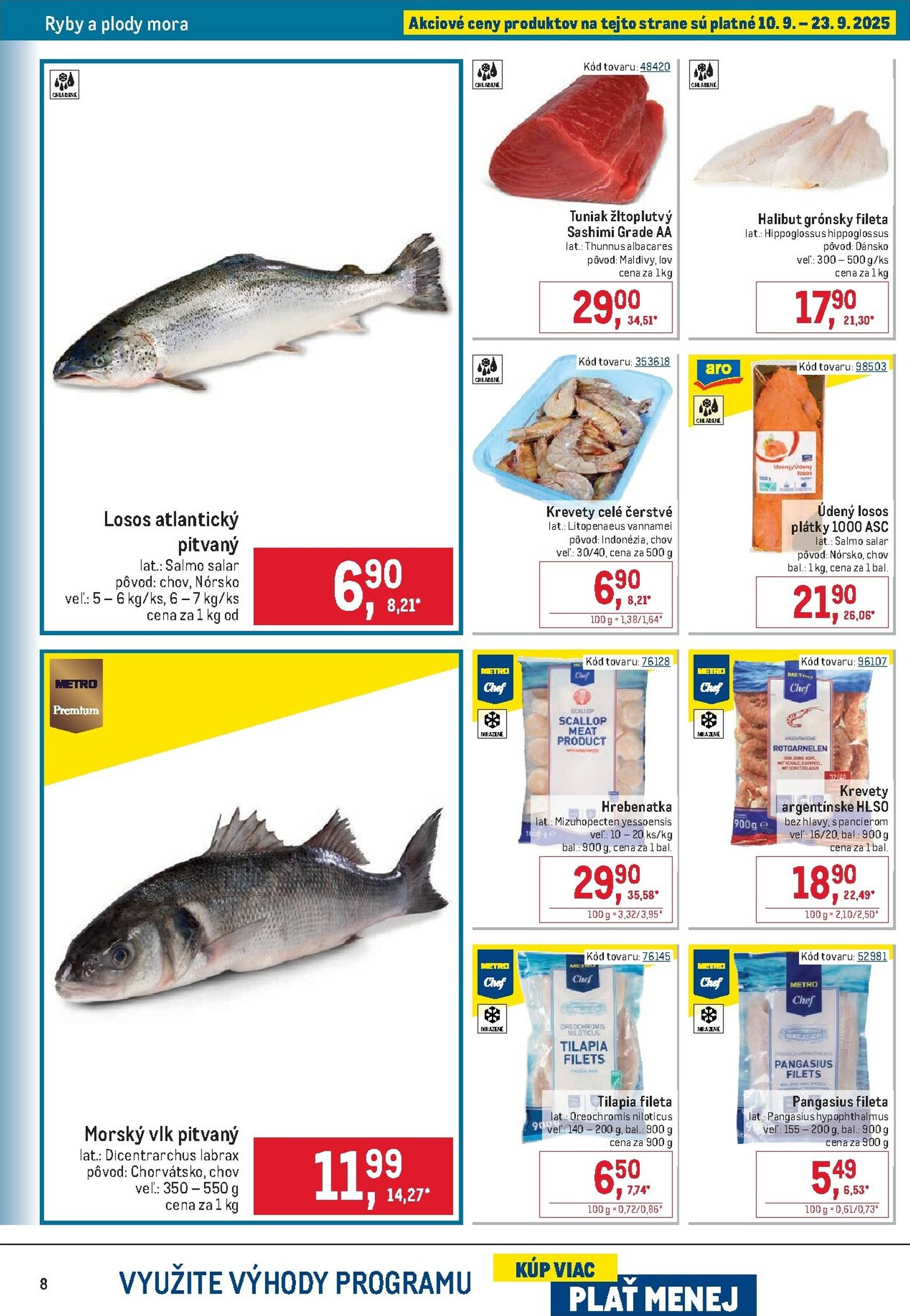 Page 8 of Aktuálny metro leták platný od stredy 10.09 do 07.10