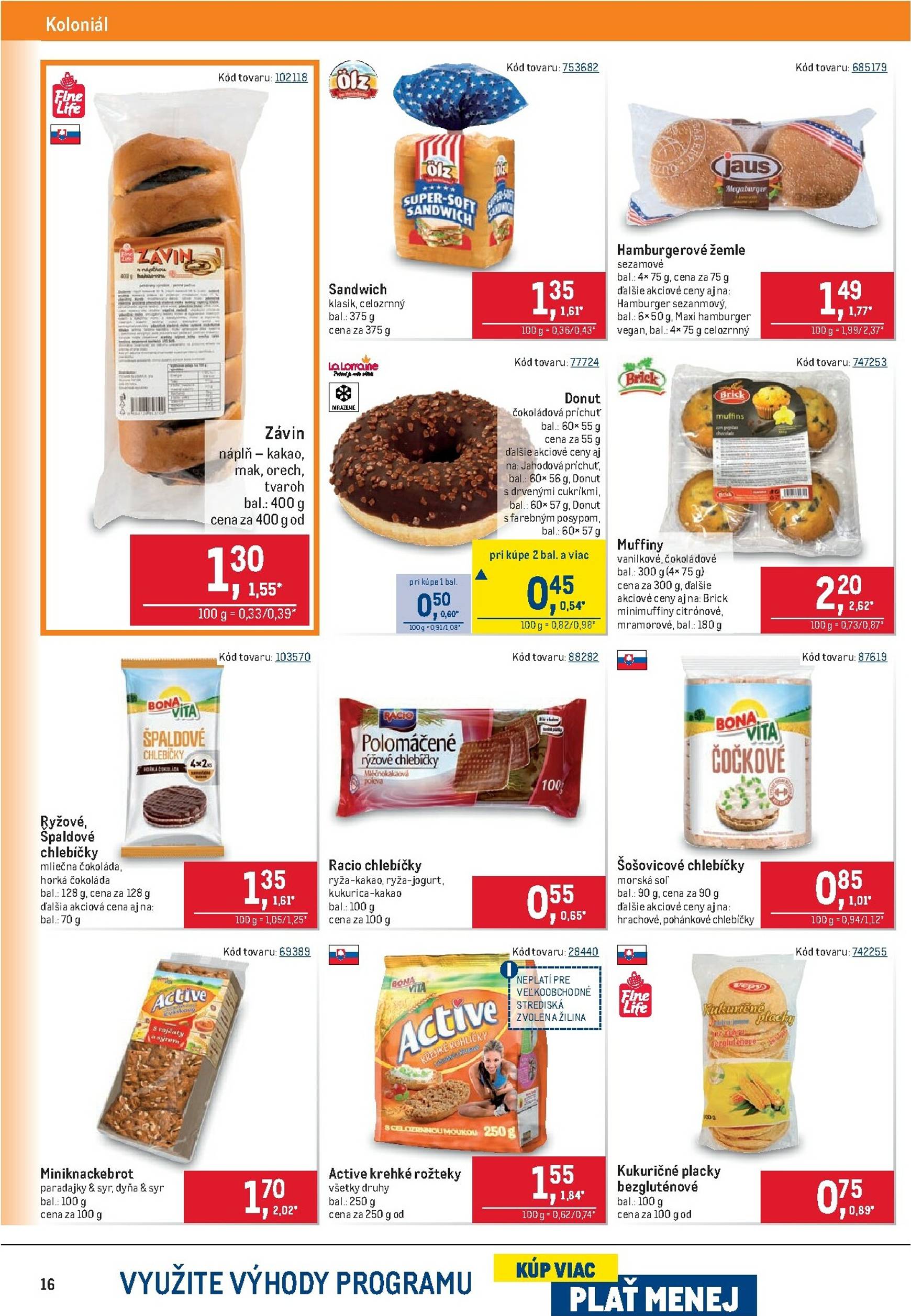 Page 16 of Aktuálny metro leták platný od stredy 24.09 do 07.10