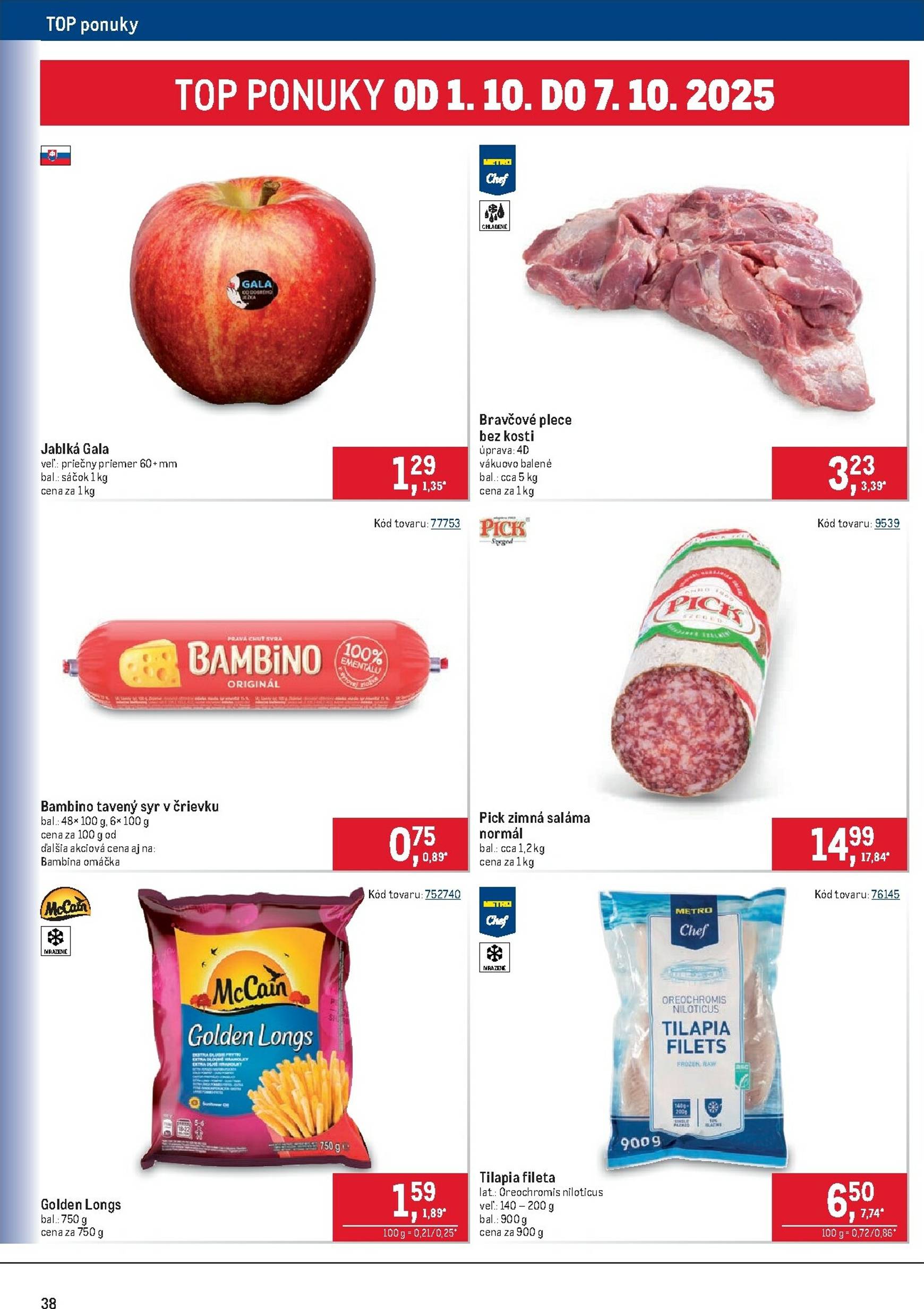 Page 38 of Aktuálny metro leták platný od stredy 24.09 do 07.10