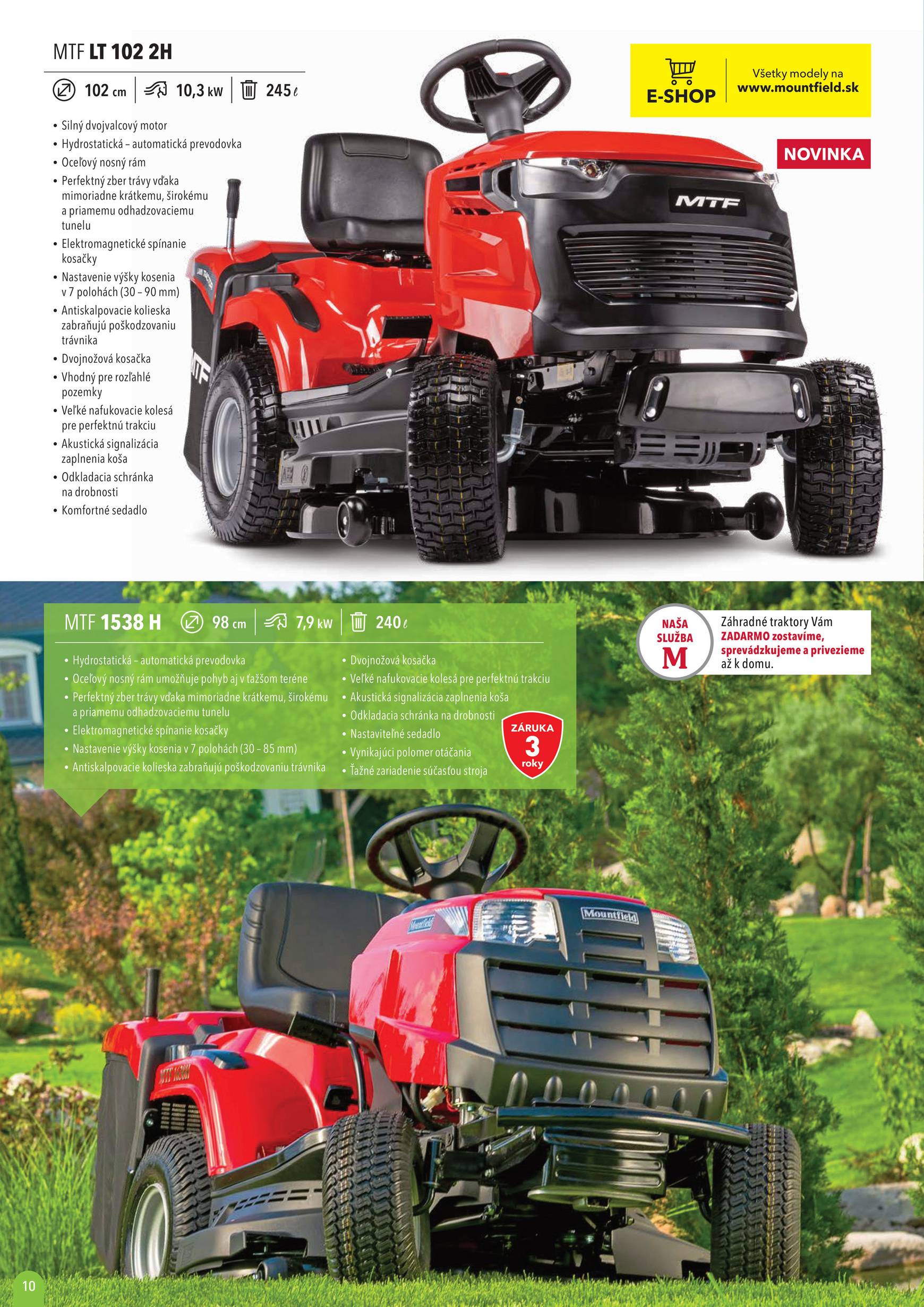 Page 10 of Aktuálny mountfield leták platný od nedele 01.06 do 31.12