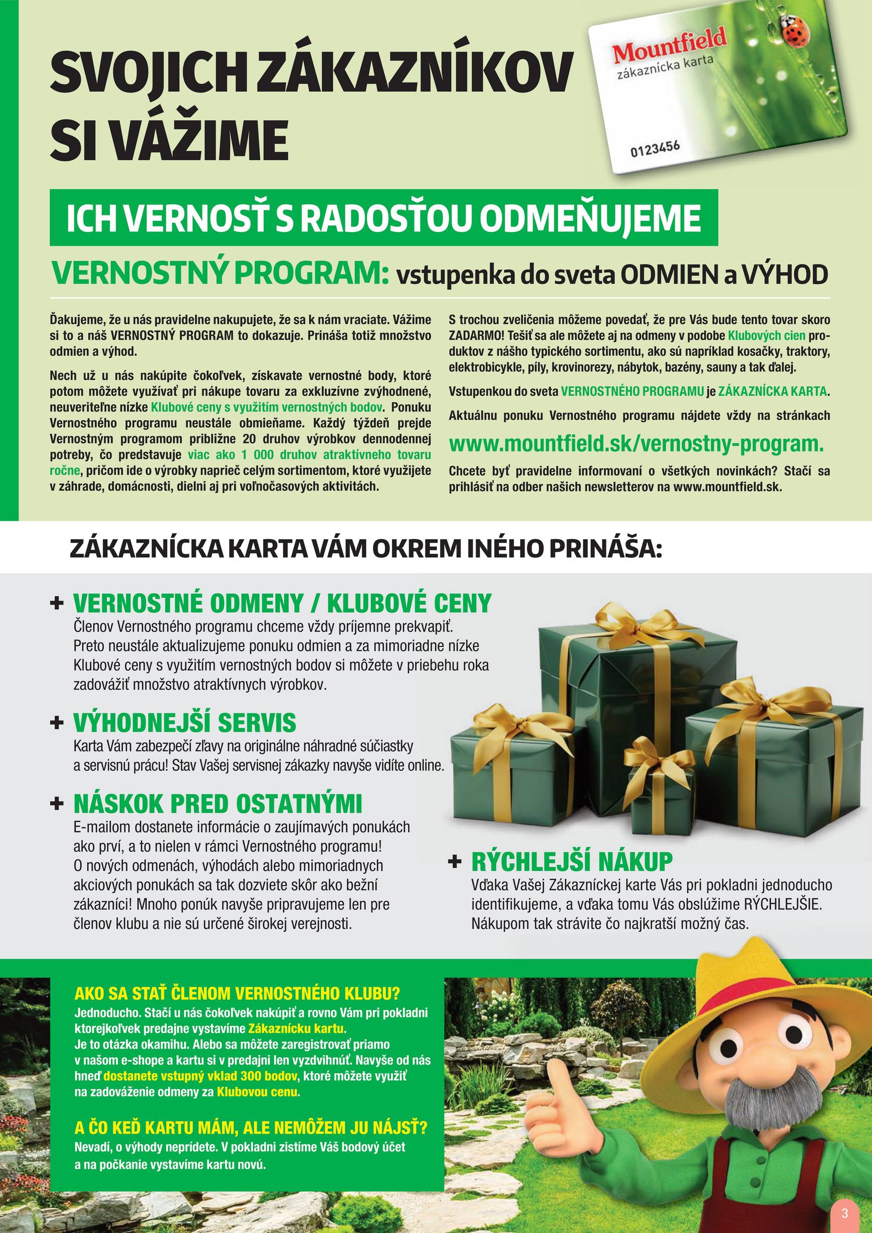 Page 3 of Aktuálny mountfield leták platný od nedele 01.06 do 31.12