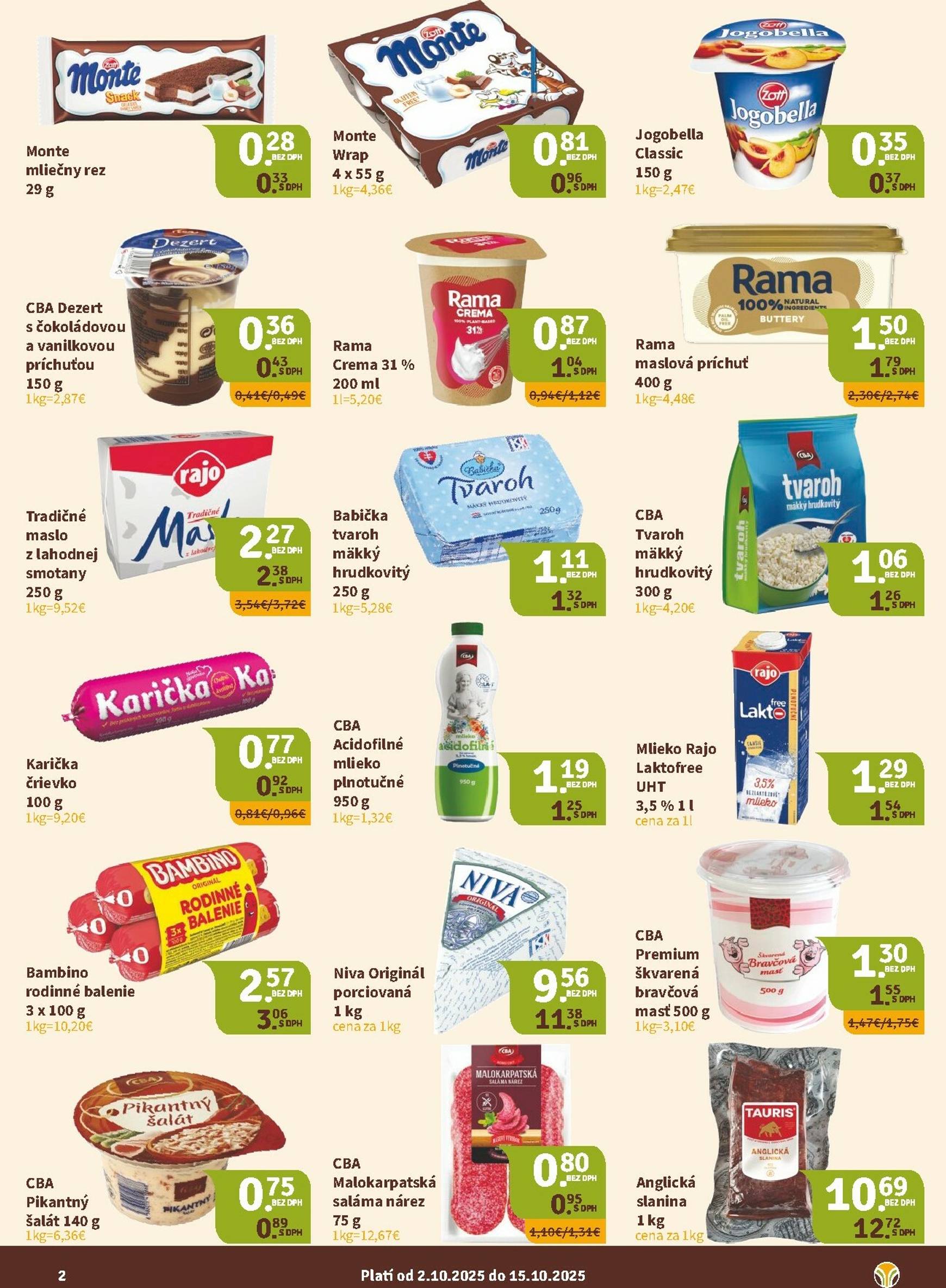 Page 2 of Aktuálny nitrazdroj leták platný od štvrtka 02.10 do 15.10