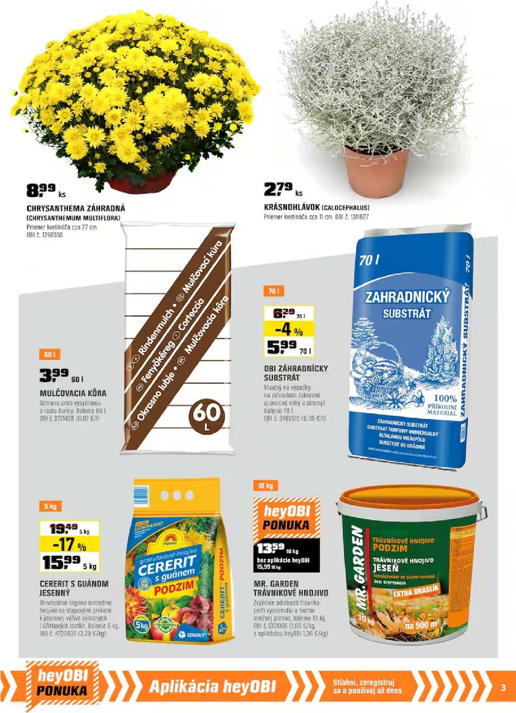 Page 3 of Aktuálny obi leták platný od štvrtka 02.10 do 31.10