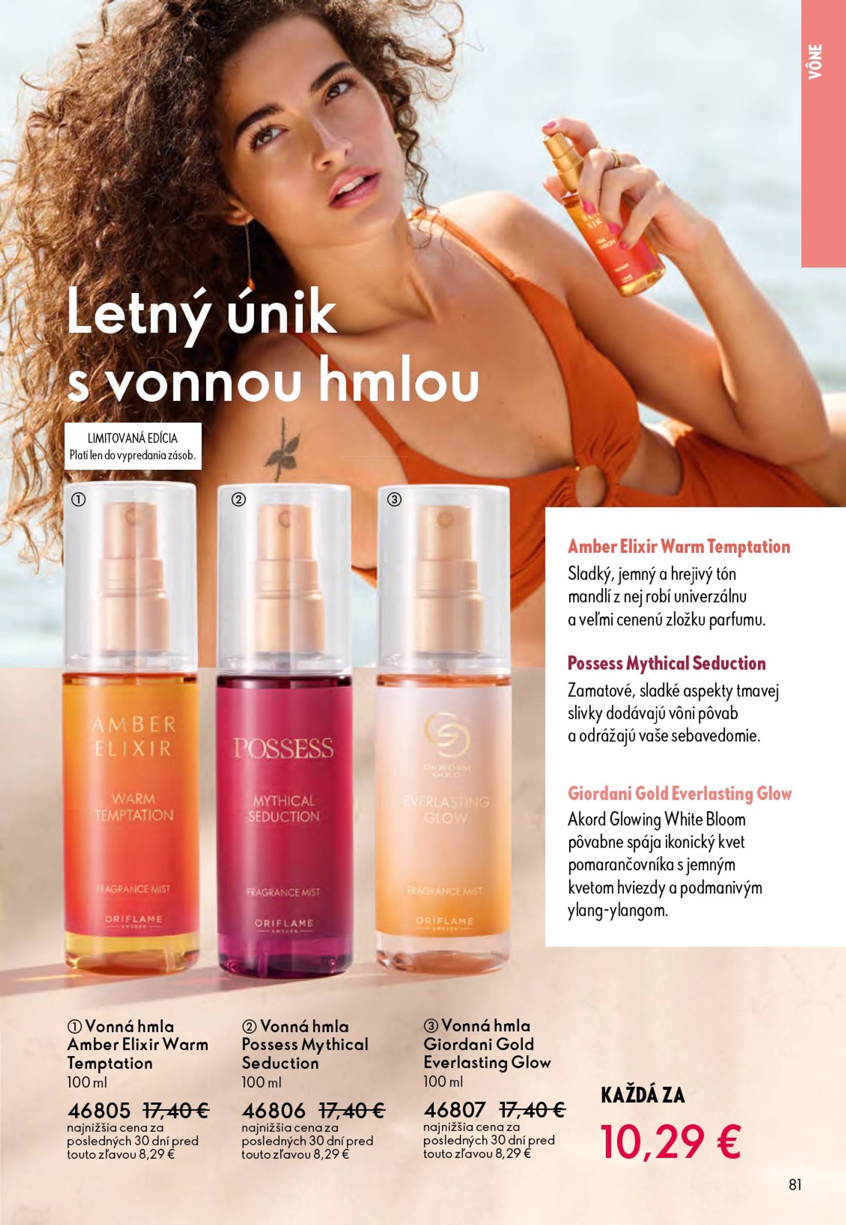 Page 81 of Aktuálny oriflame leták platný od stredy 01.10 do 21.10