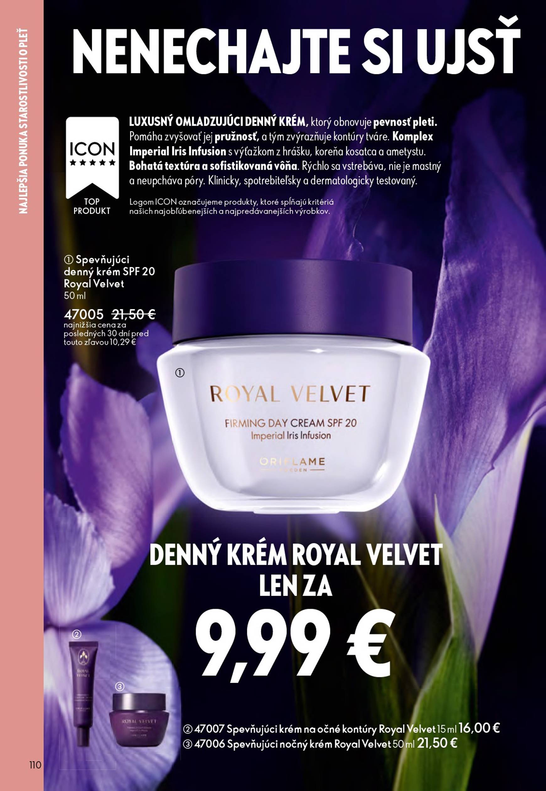 Page 110 of Aktuálny oriflame leták platný od stredy 01.10 do 21.10