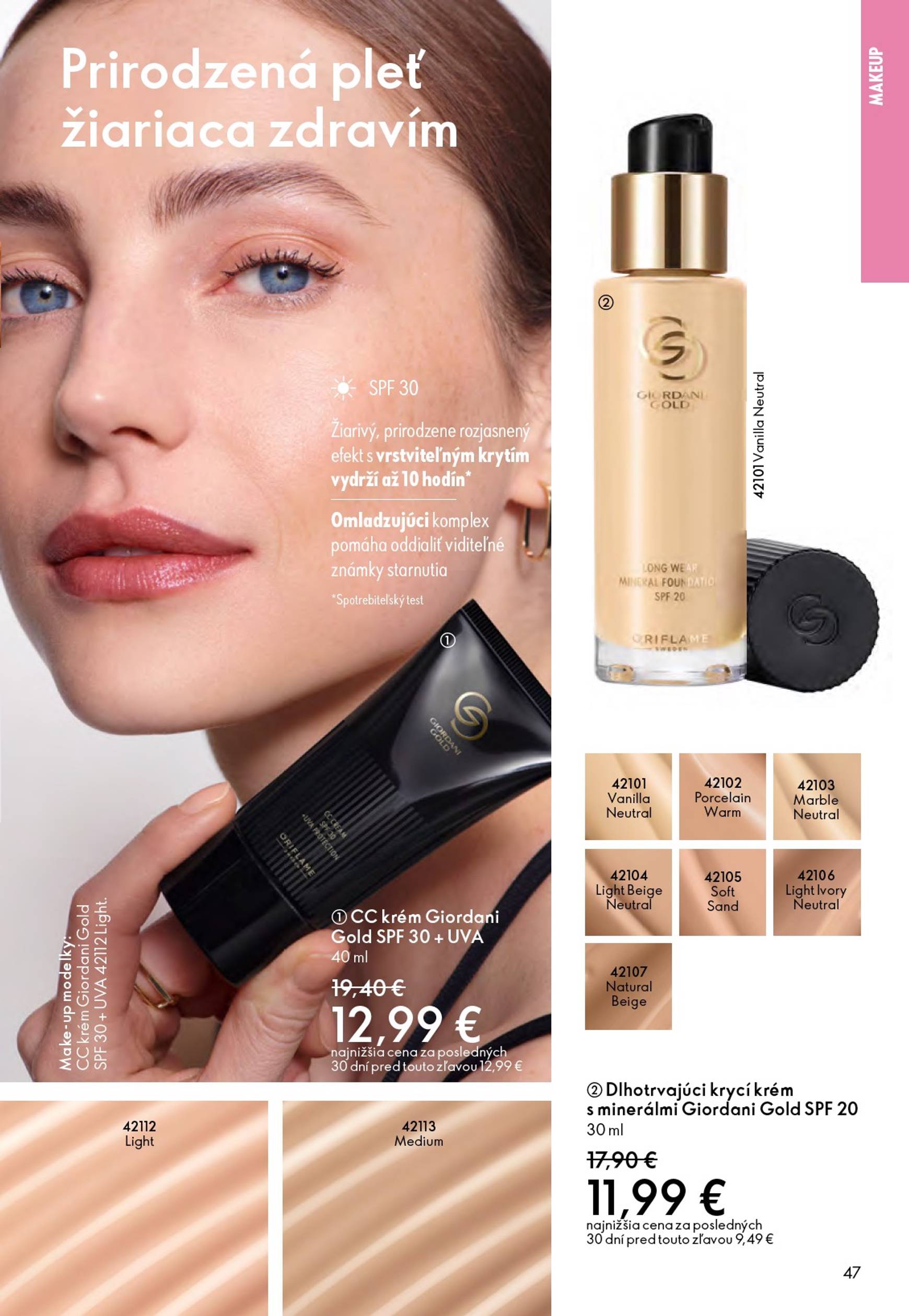 Page 47 of Aktuálny oriflame leták platný od stredy 01.10 do 21.10