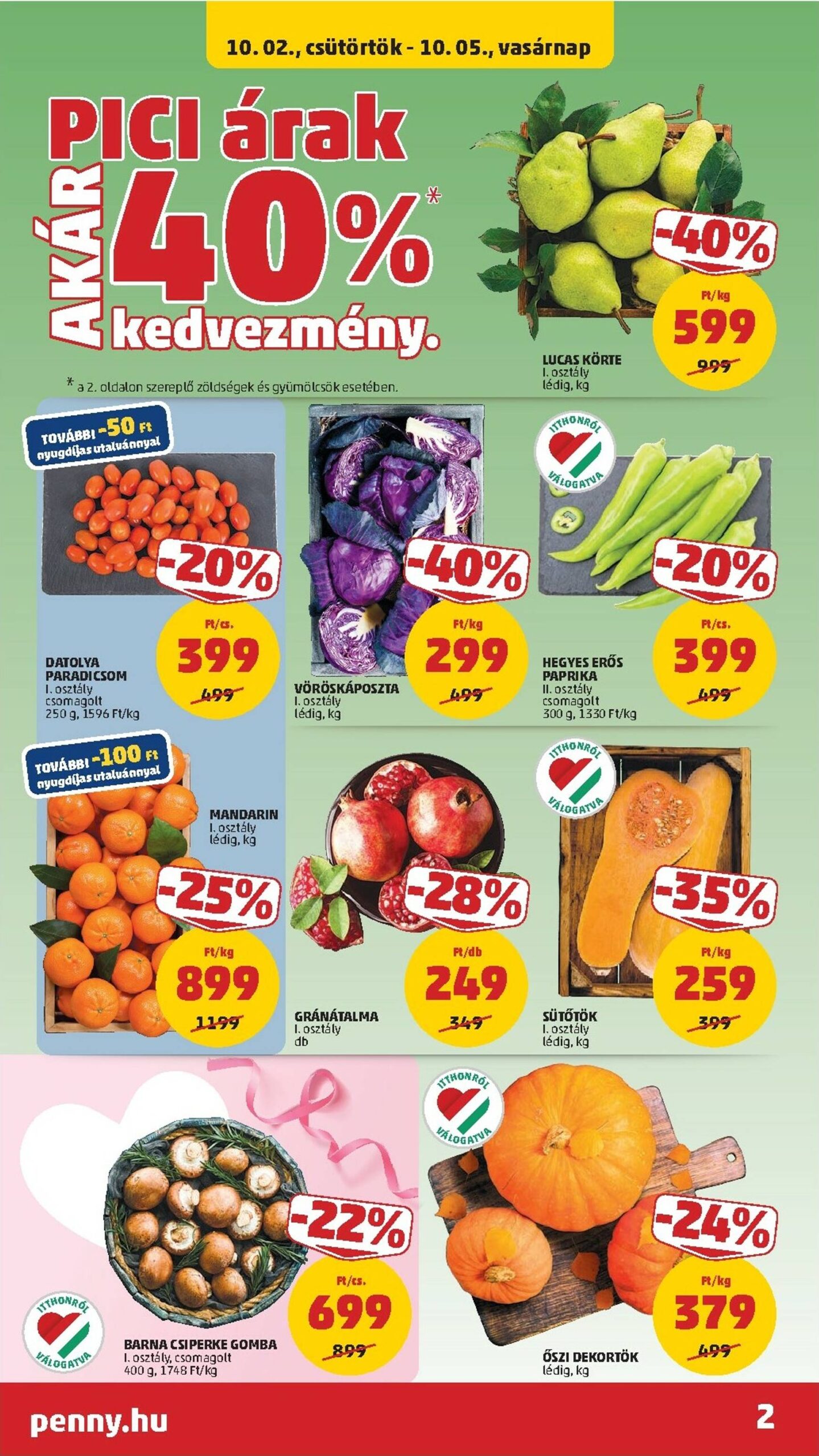 Page 2 of Aktuálny penny-madarsko leták platný od štvrtka 02.10 do 08.10