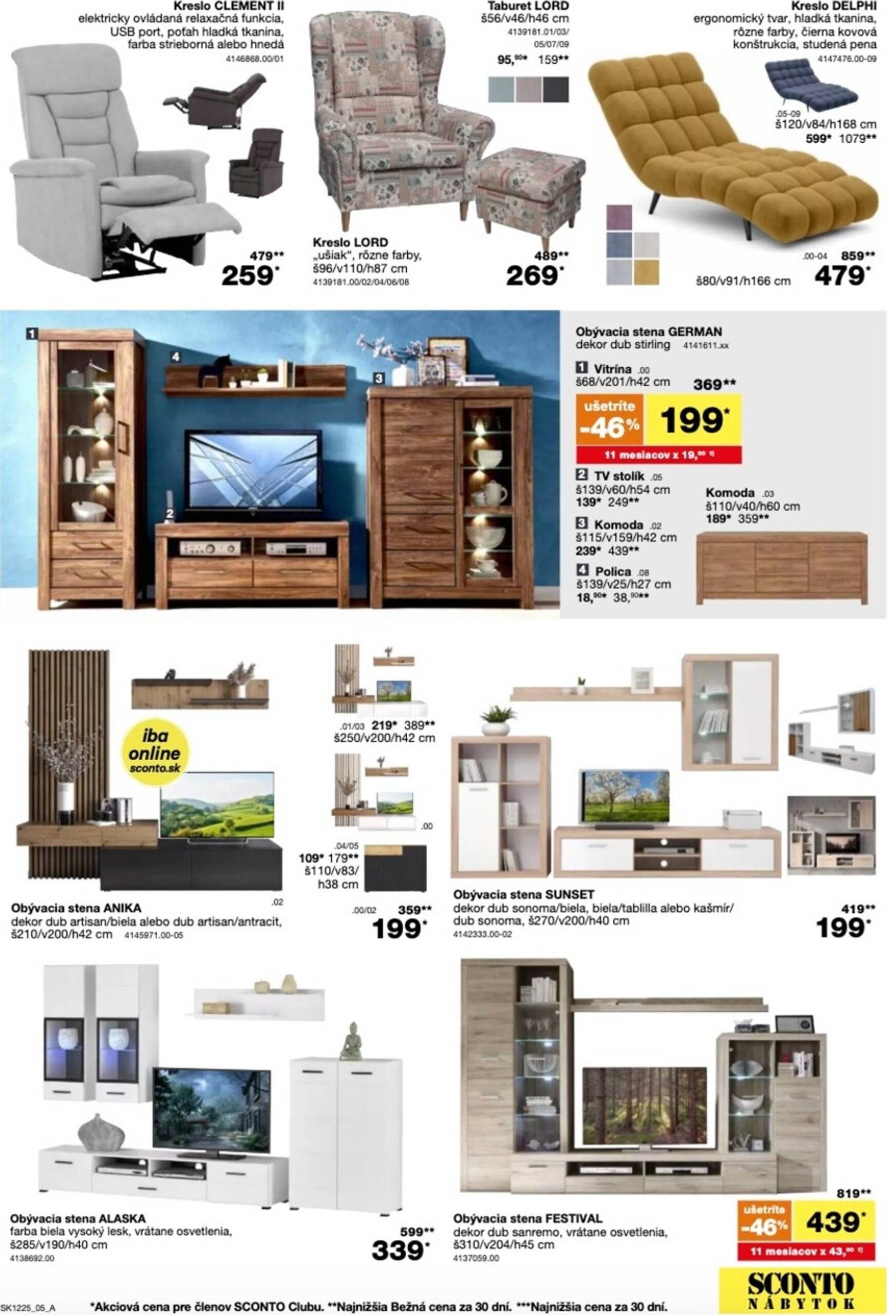 Page 5 of Aktuálny sconto-nabytok leták platný od stredy 24.09 do 14.10