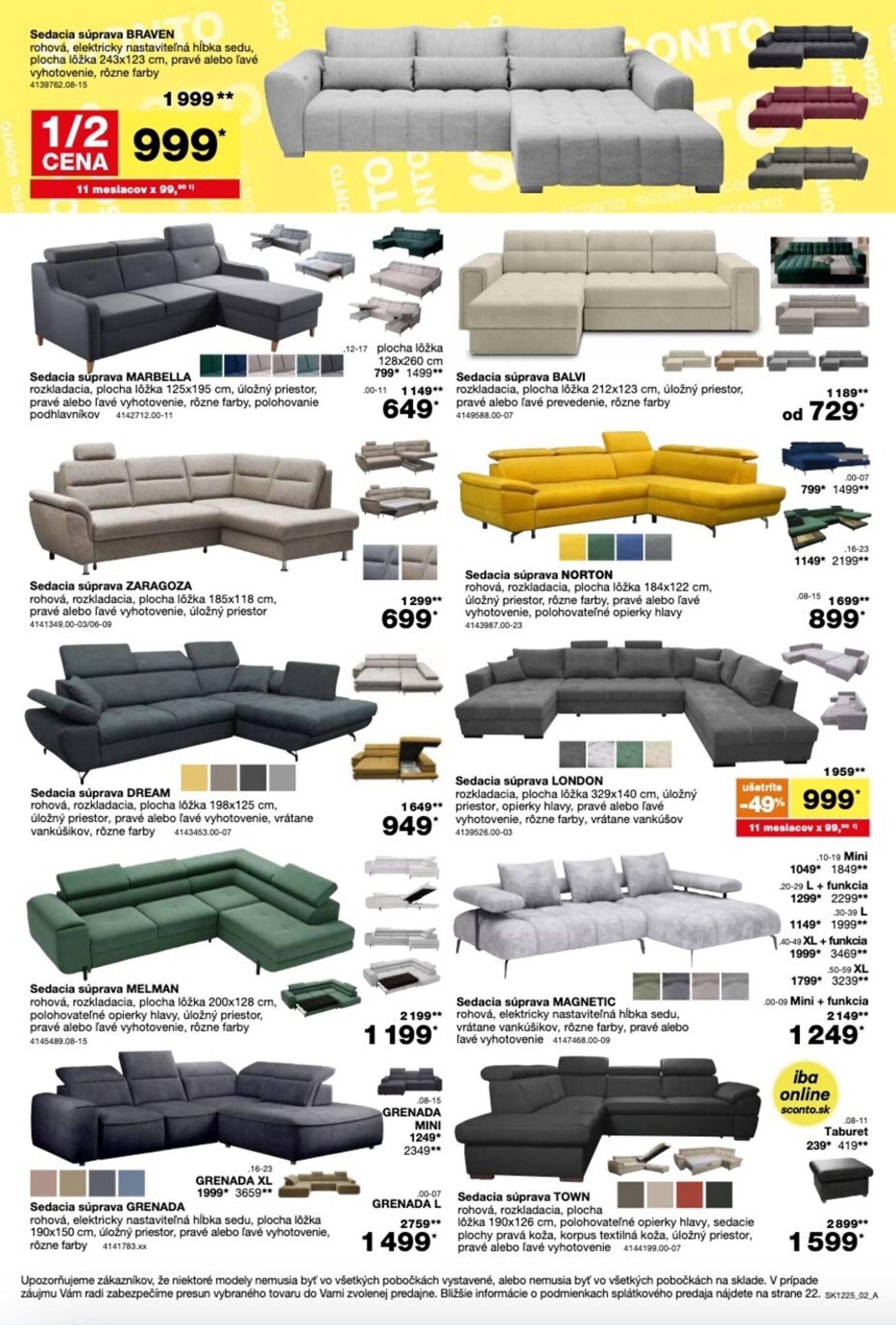 Page 2 of Aktuálny sconto-nabytok leták platný od stredy 24.09 do 14.10