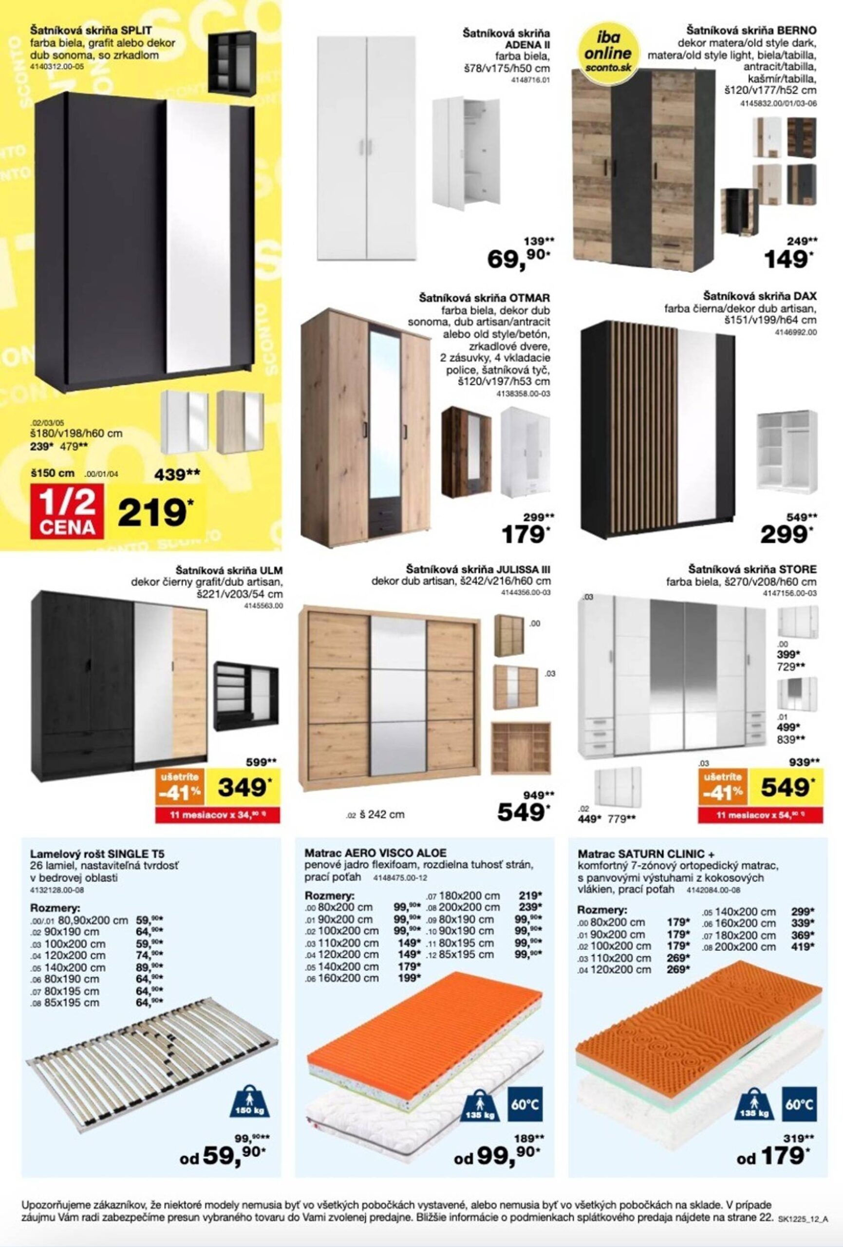 Page 12 of Aktuálny sconto-nabytok leták platný od stredy 24.09 do 14.10