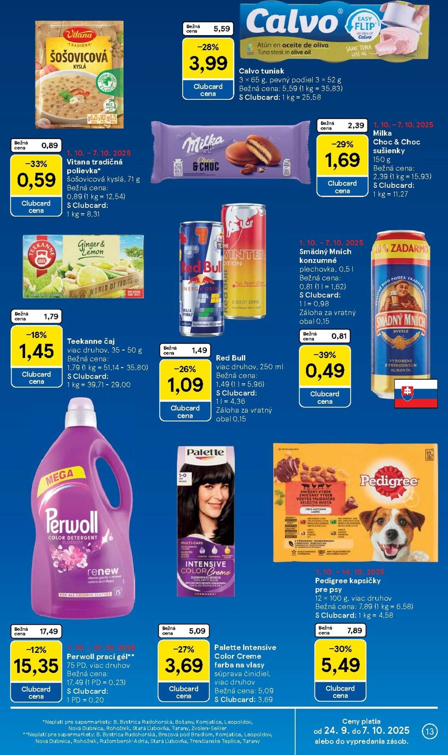 Page 13 of Aktuálny tesco leták platný od stredy 01.10 do 07.10