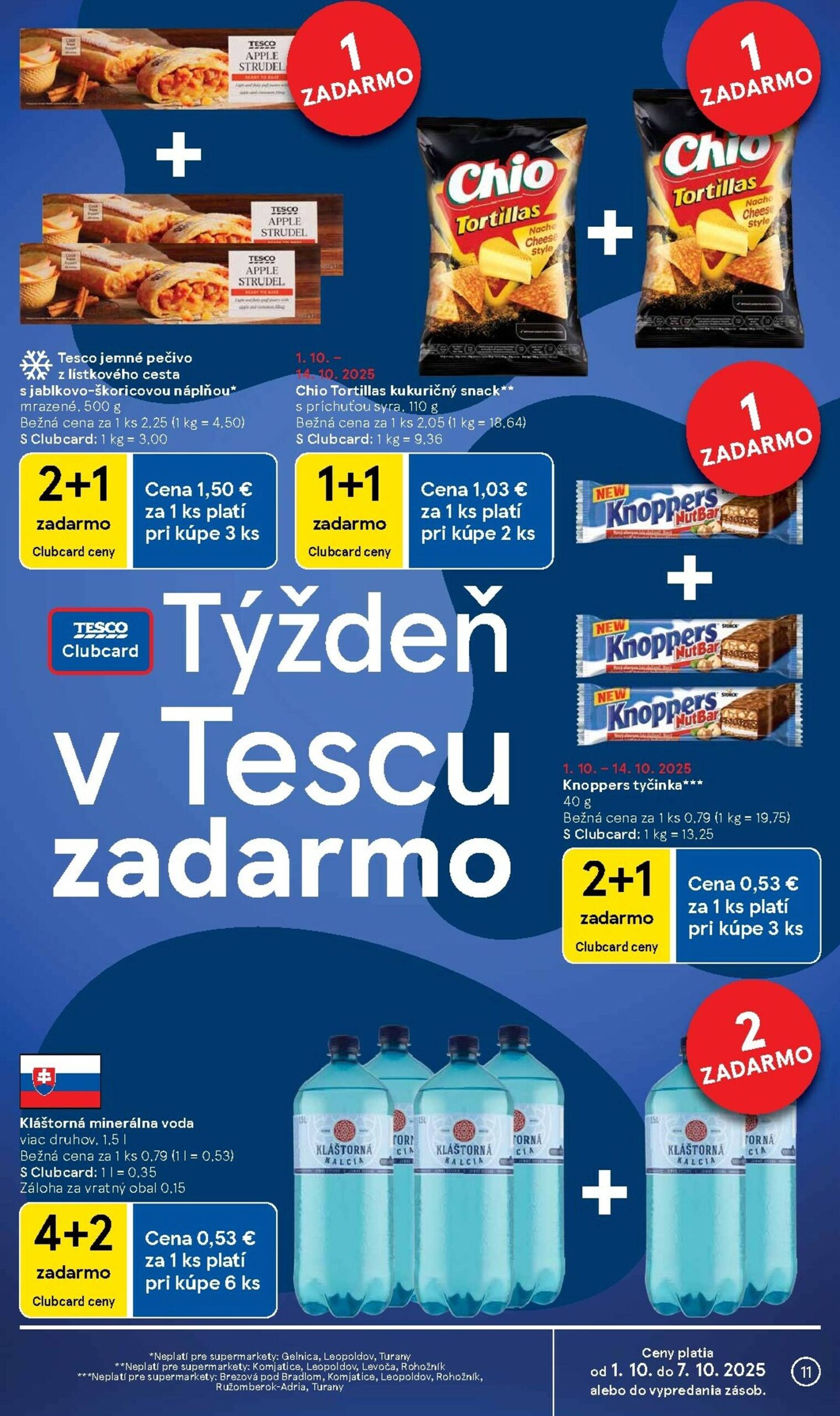 Page 11 of Aktuálny tesco leták platný od stredy 01.10 do 07.10