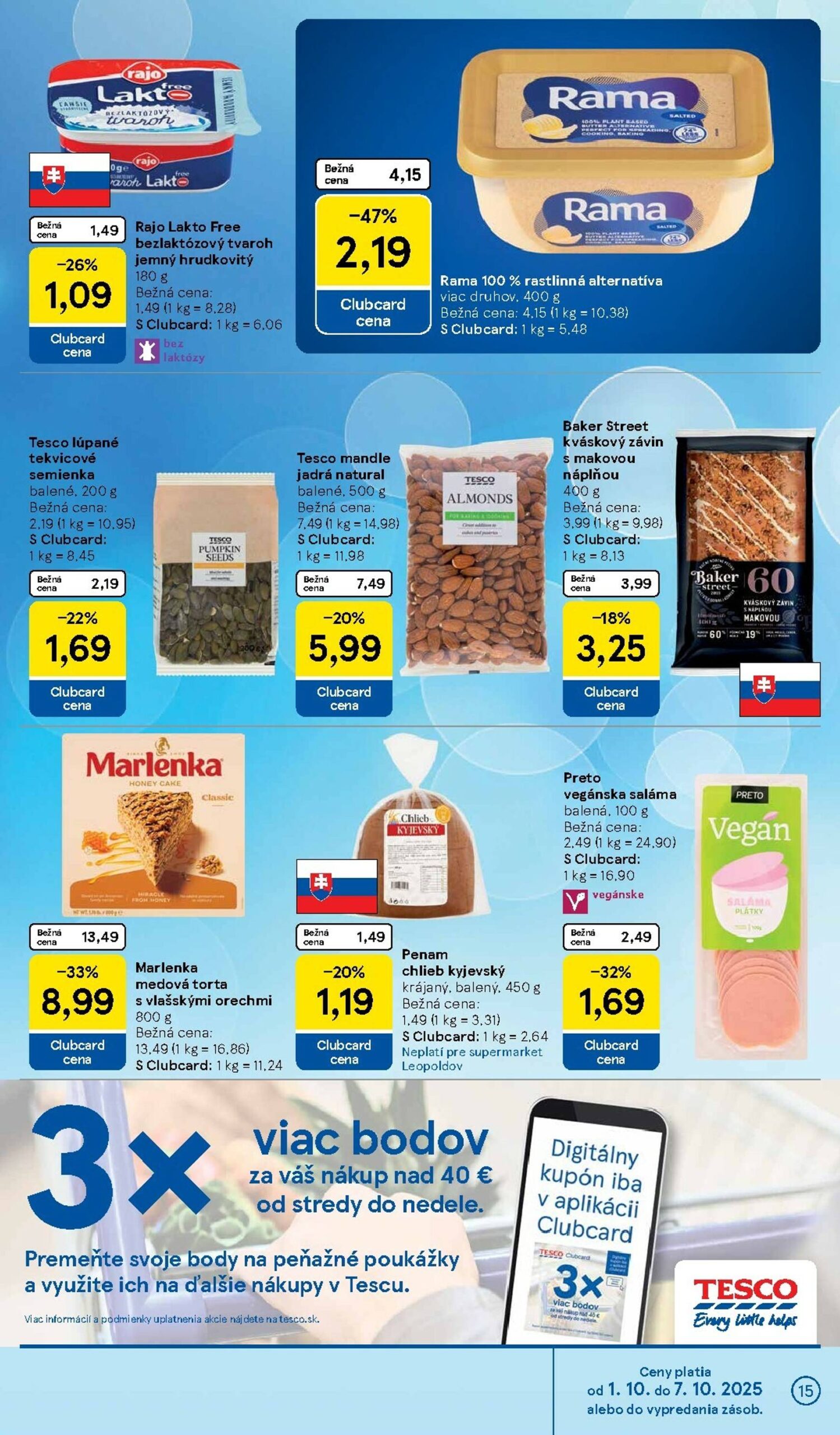 Page 15 of Aktuálny tesco leták platný od stredy 01.10 do 07.10