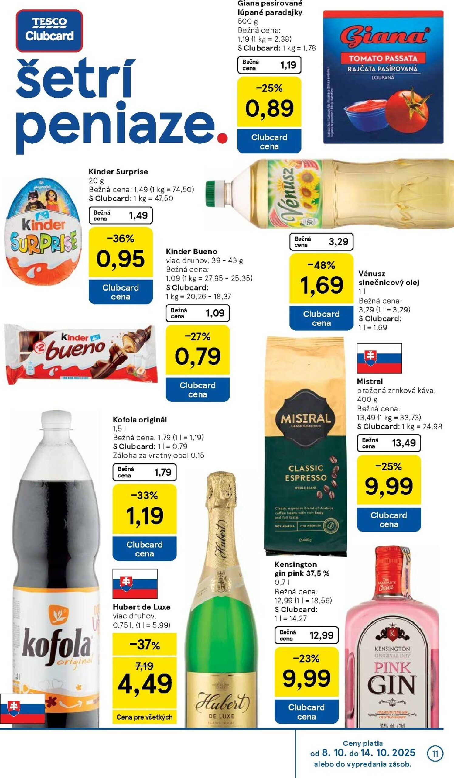Page 11 of Aktuálny tesco leták platný od stredy 08.10 do 14.10