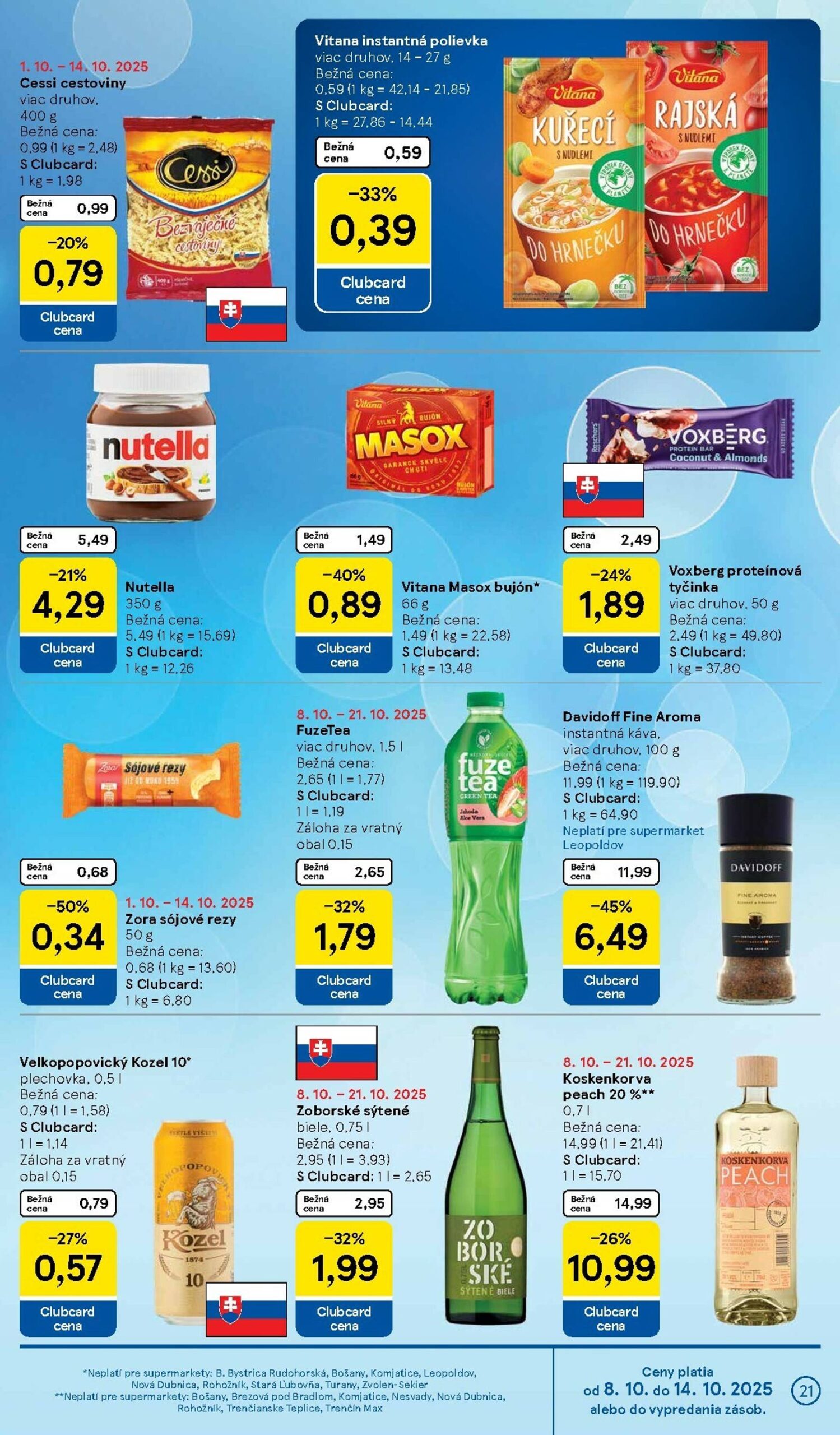 Page 21 of Aktuálny tesco leták platný od stredy 08.10 do 14.10