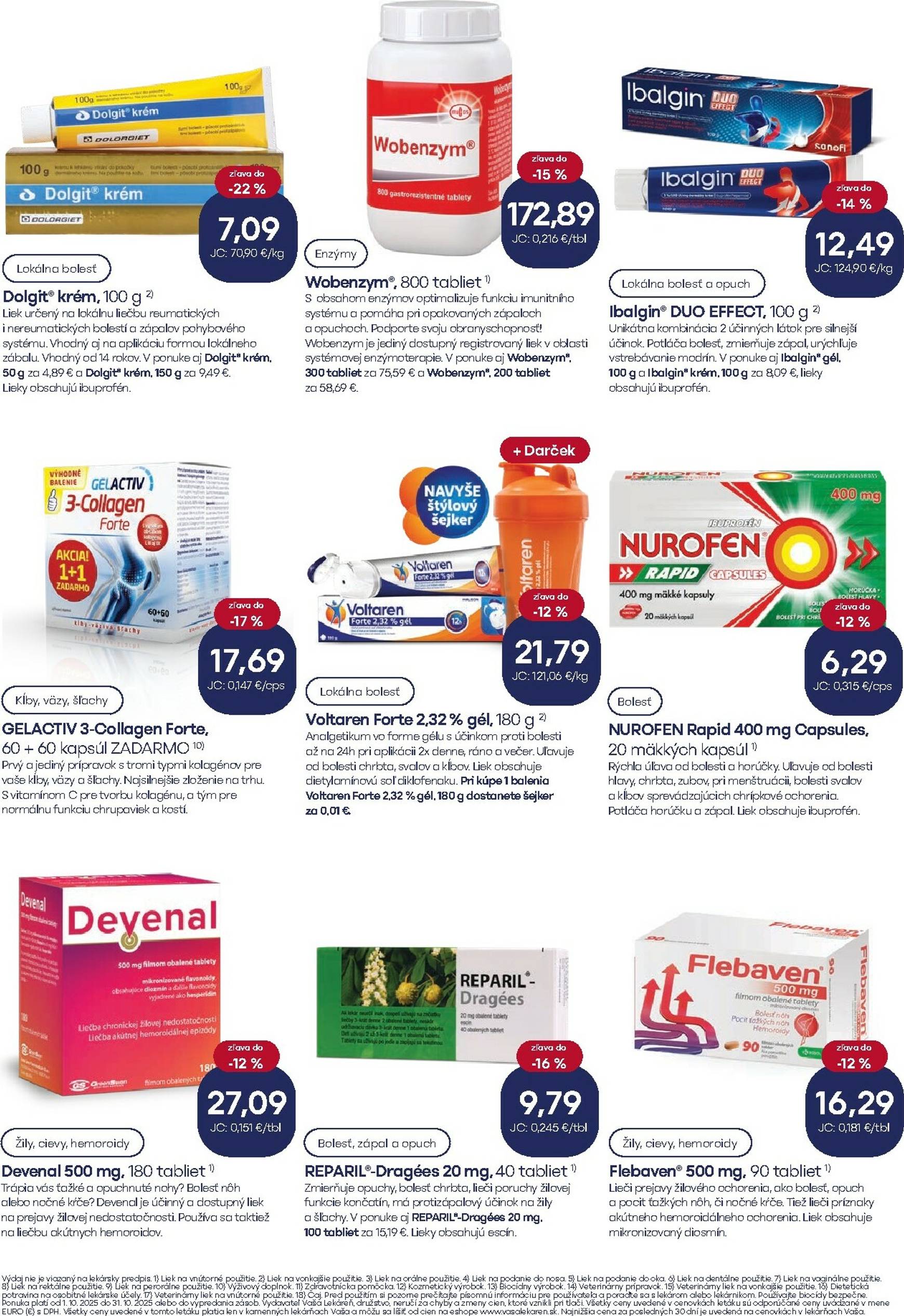Page 15 of Aktuálny vasa-lekaren leták platný od stredy 01.10 do 31.10