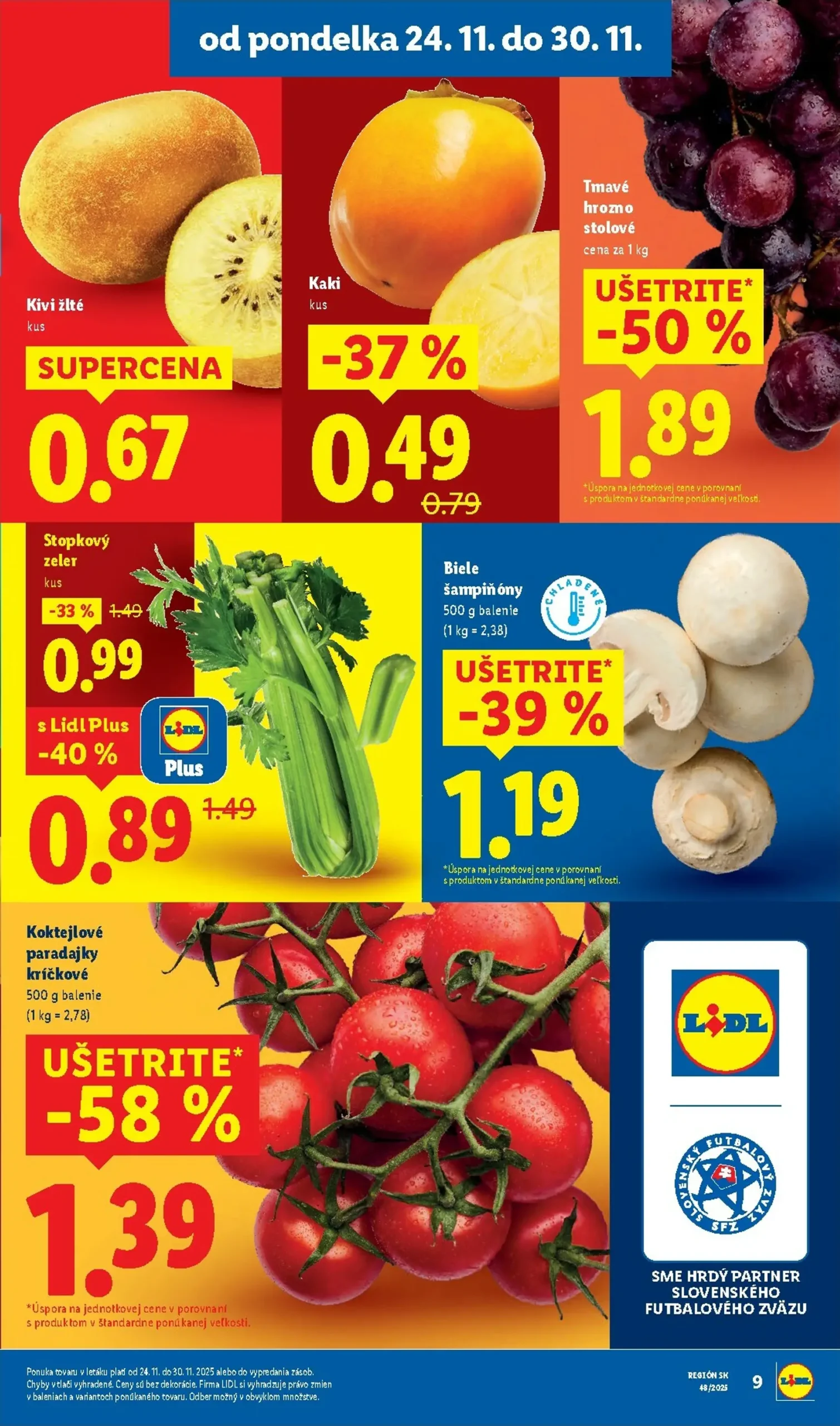 Page 9 of Aktuálny lidl leták platný od pondelka 24.11 do 30.11