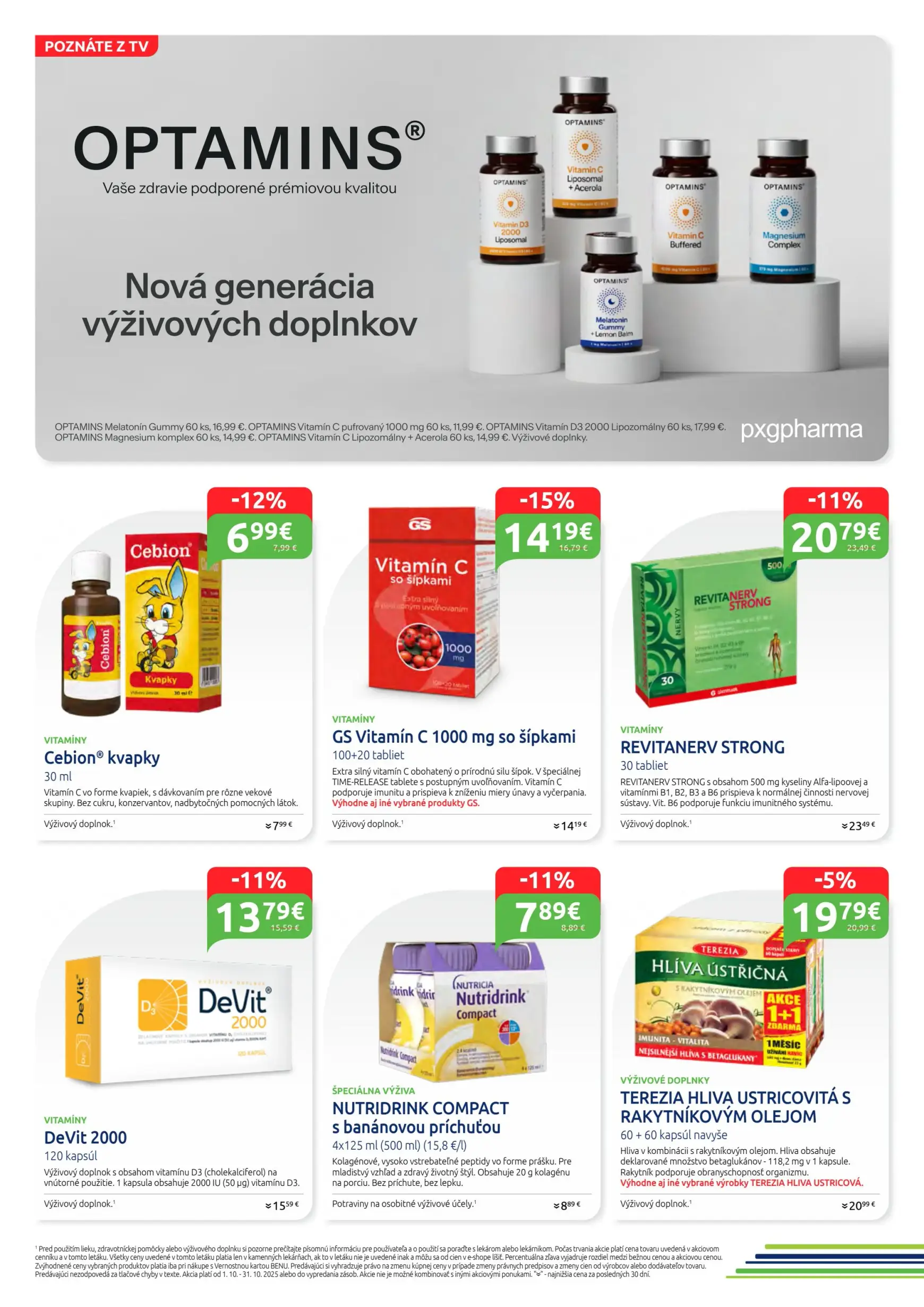 Page 8 of Aktuálny benu-lekaren leták platný od stredy 01.10 do 31.10