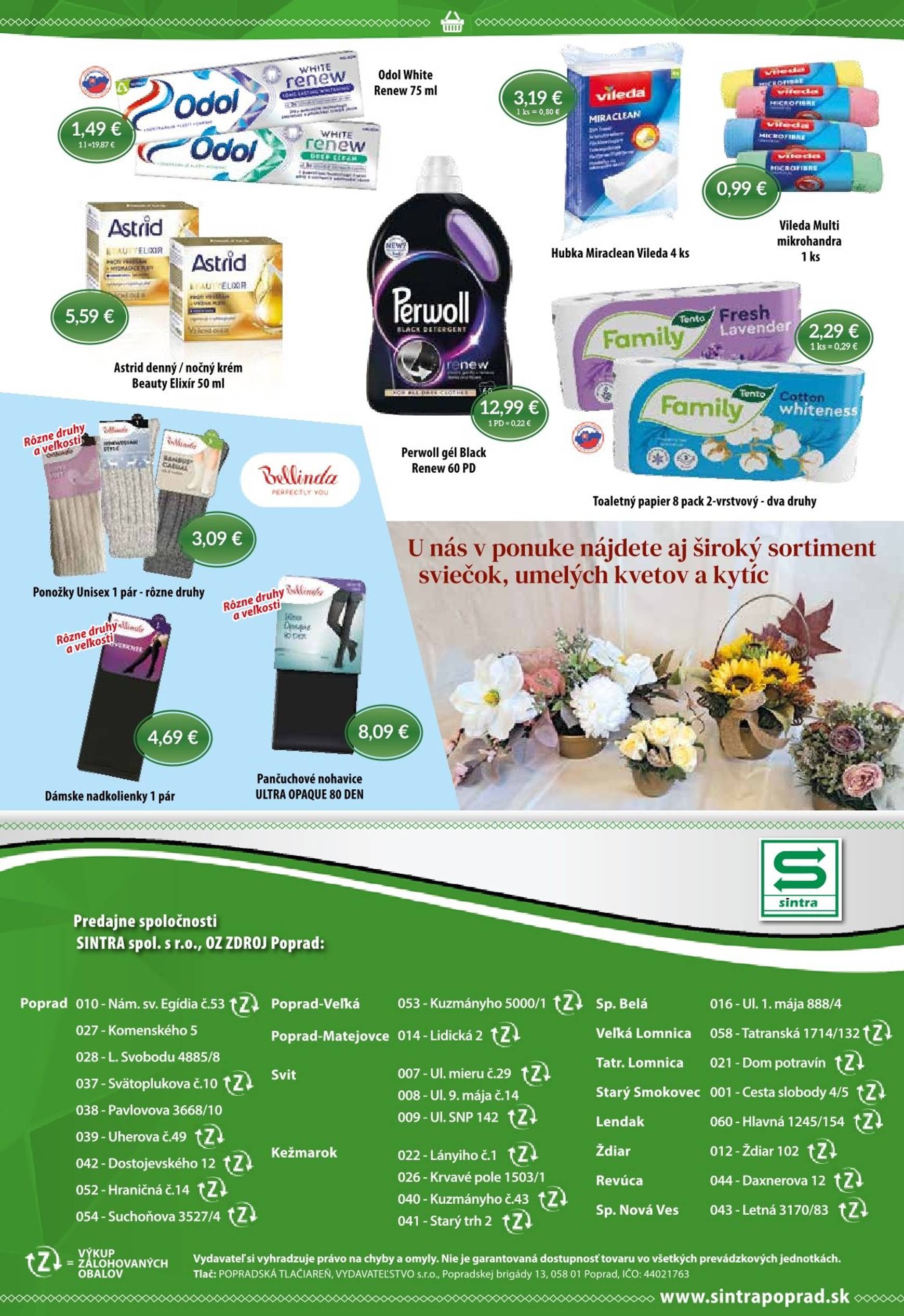 Page 10 of Aktuálny sintra leták platný od štvrtka 16.10 do 05.11