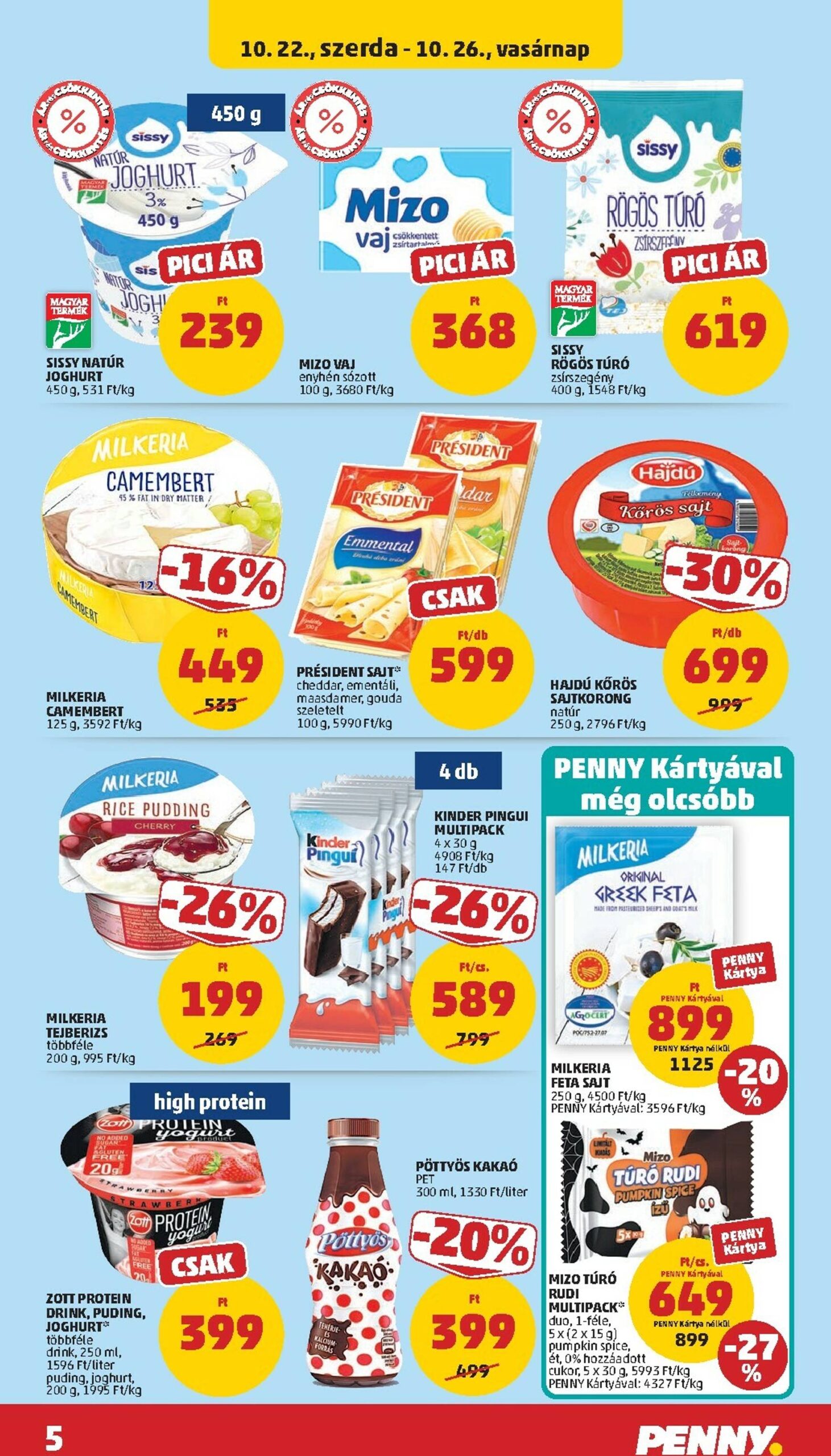 Page 5 of Aktuálny penny-madarsko leták platný od stredy 22.10 do 29.10