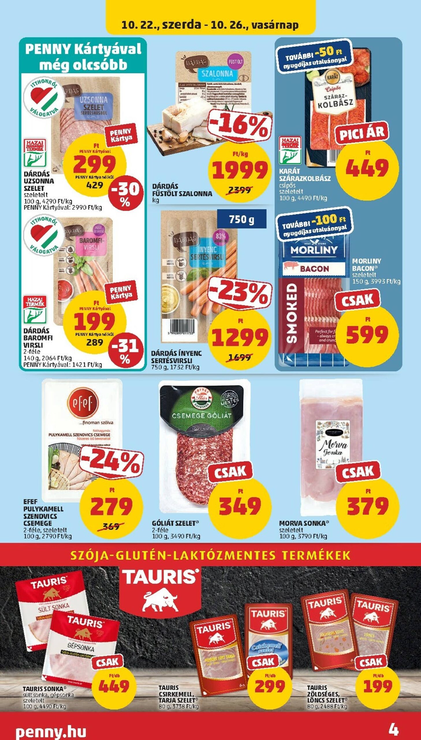 Page 4 of Aktuálny penny-madarsko leták platný od stredy 22.10 do 29.10