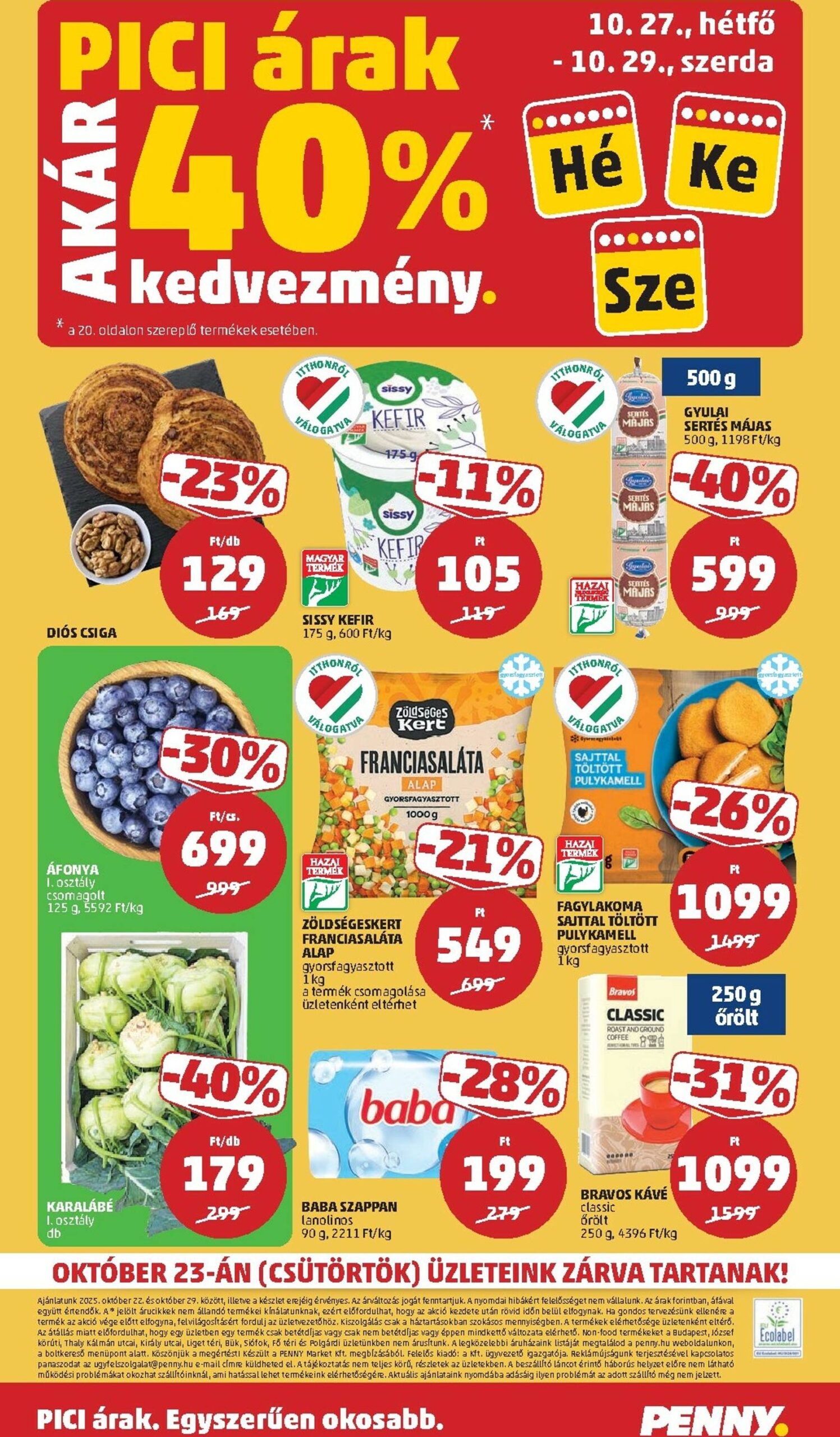 Page 26 of Aktuálny penny-madarsko leták platný od stredy 22.10 do 29.10