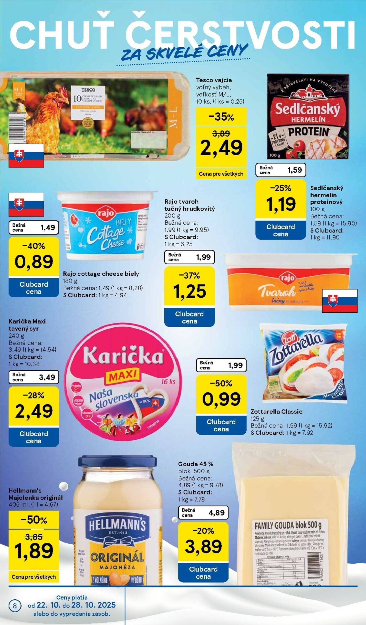 Page 8 of Aktuálny tesco leták platný od stredy 22.10 do 28.10
