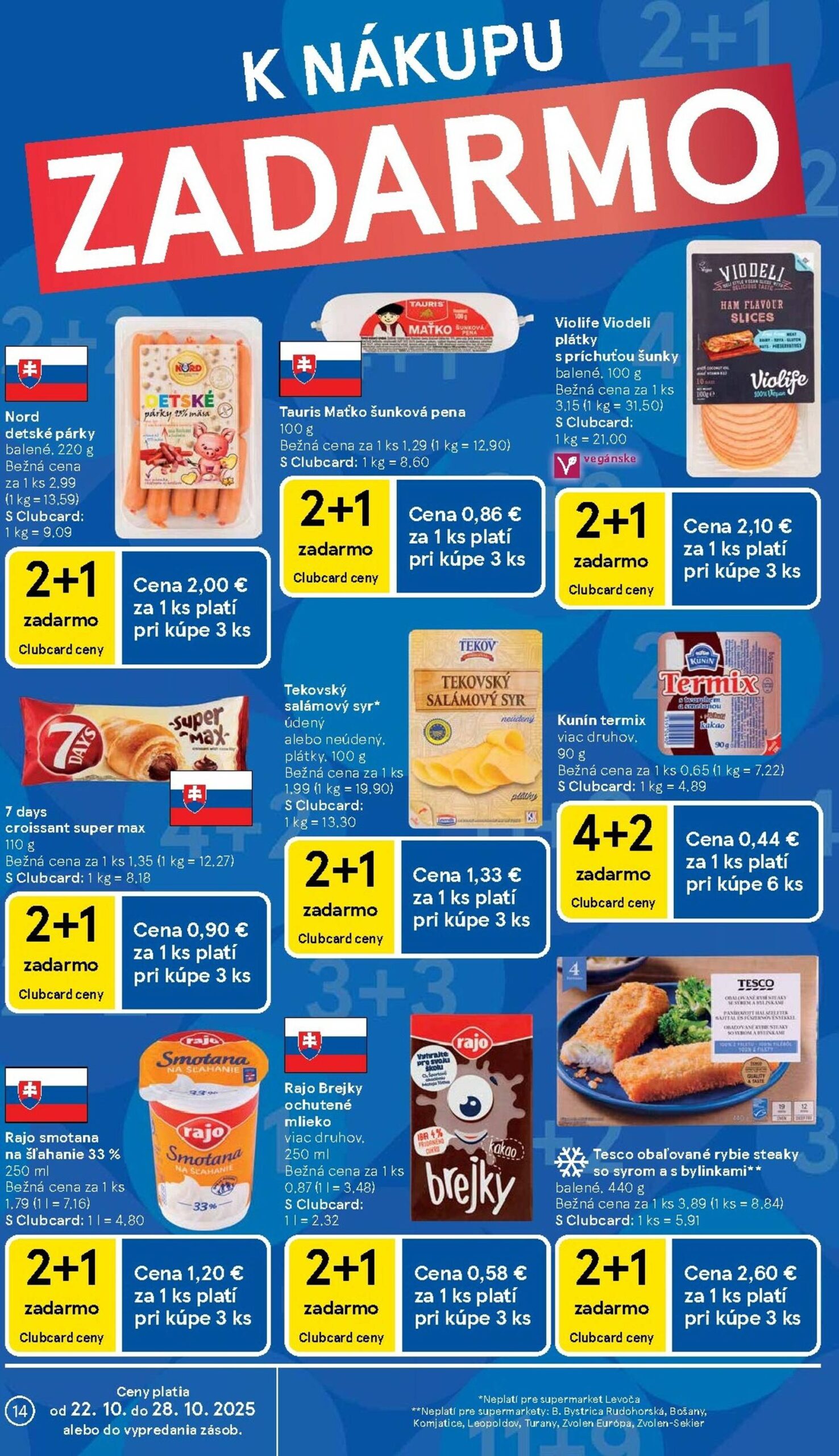 Page 14 of Aktuálny tesco leták platný od stredy 22.10 do 28.10